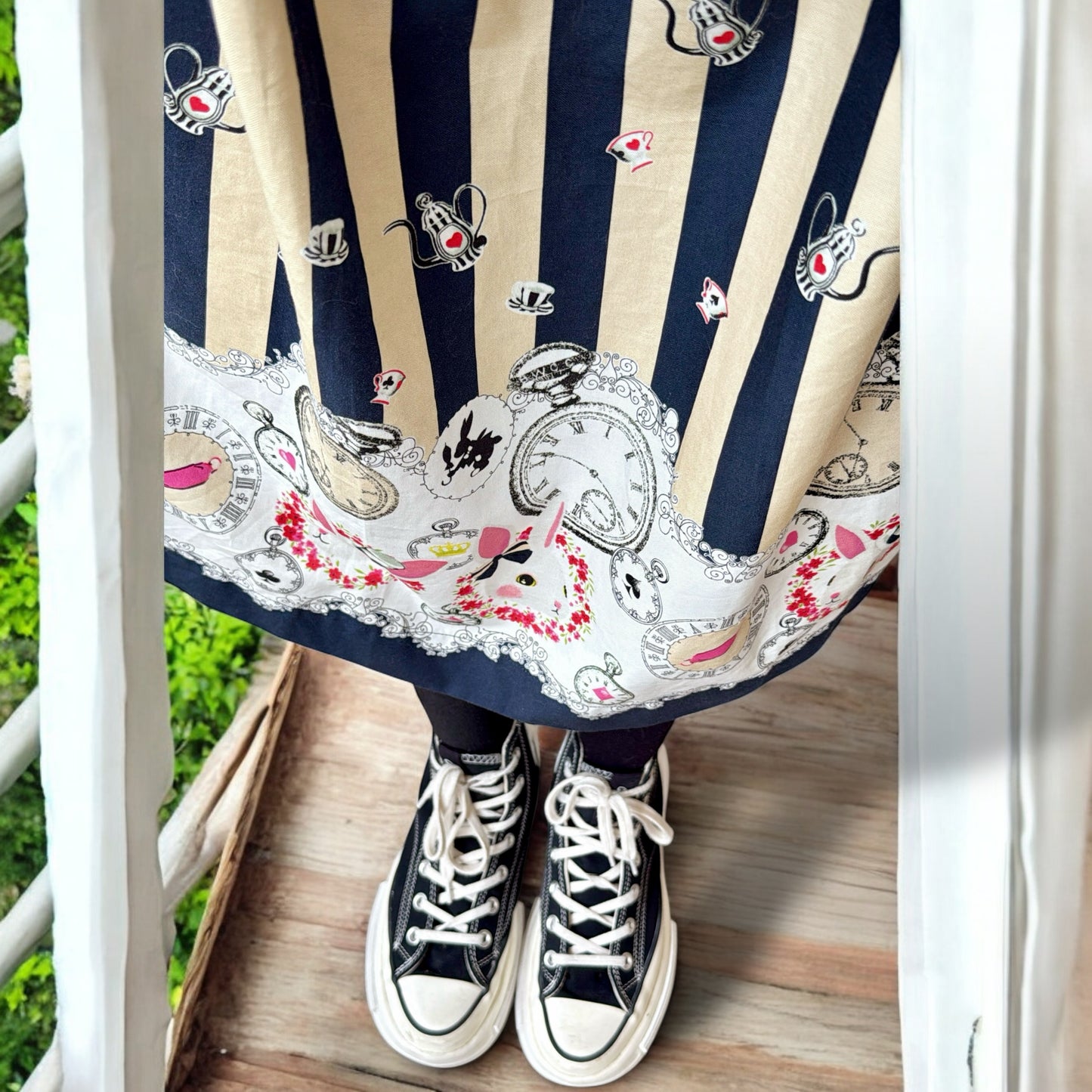 Stripe and rabbit , clock one piece