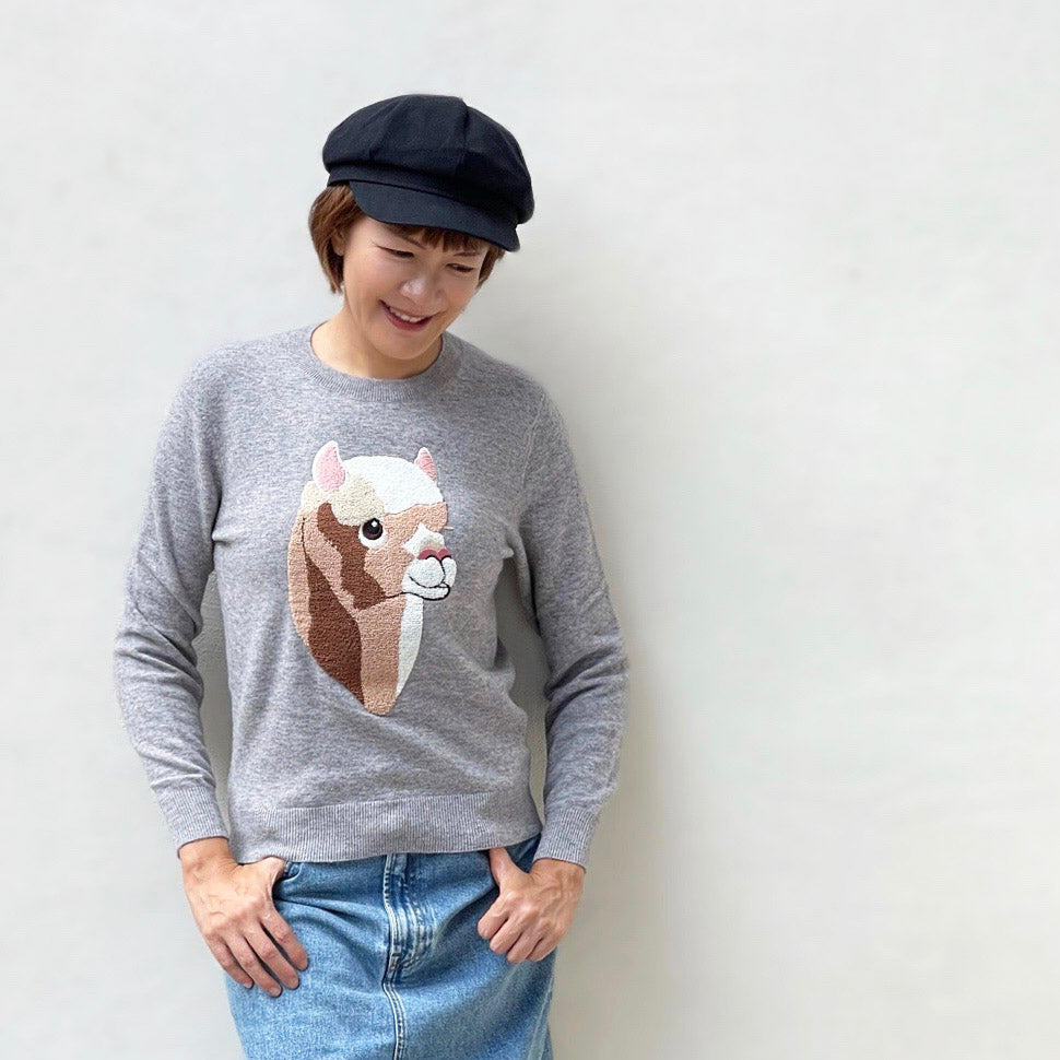 Sleepy alpaca wool pullover
