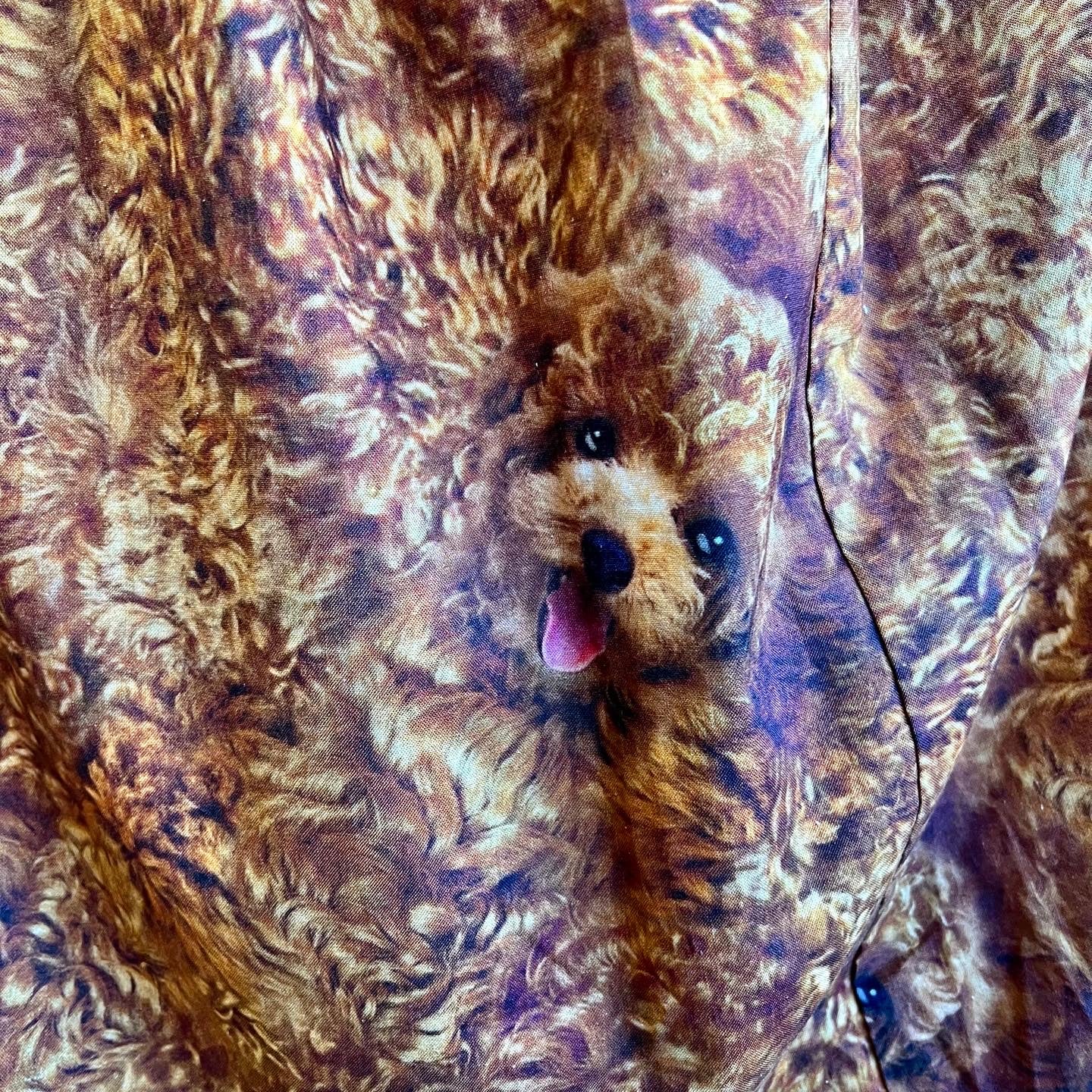 Curly Poodle Midi Skirt