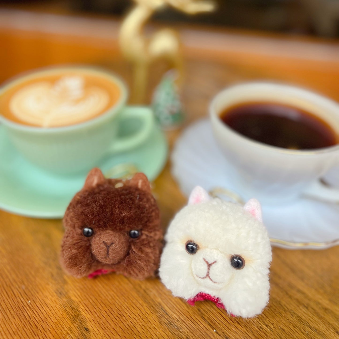 Alpaca head handmade accessory