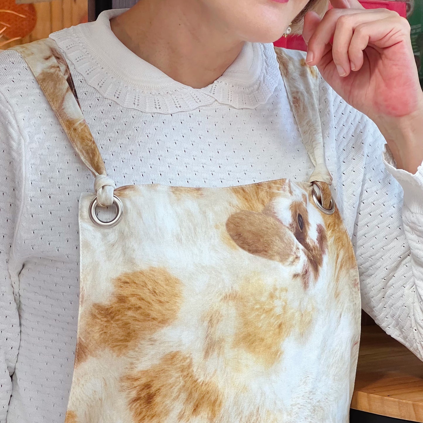 Realistic rabbit pattern one piece