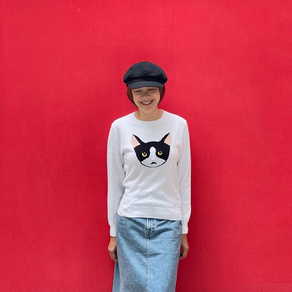 Tuxedo cotton pullover