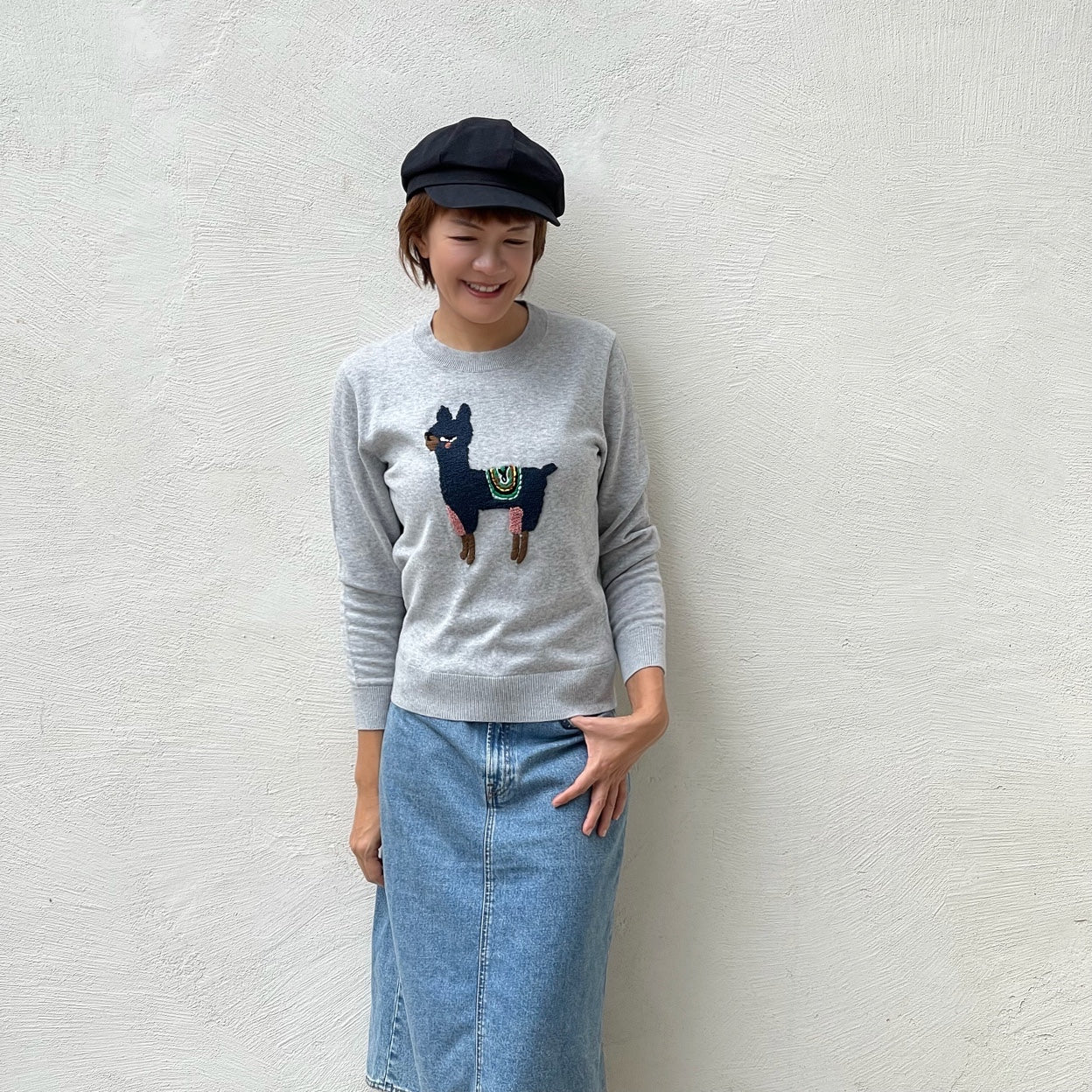 Snowy cotton pullover