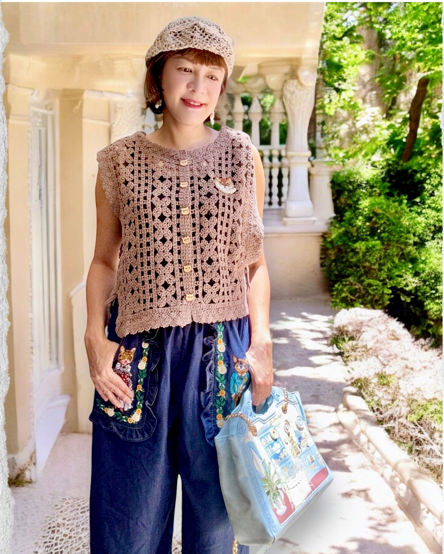 Victorian tea room sienna bag