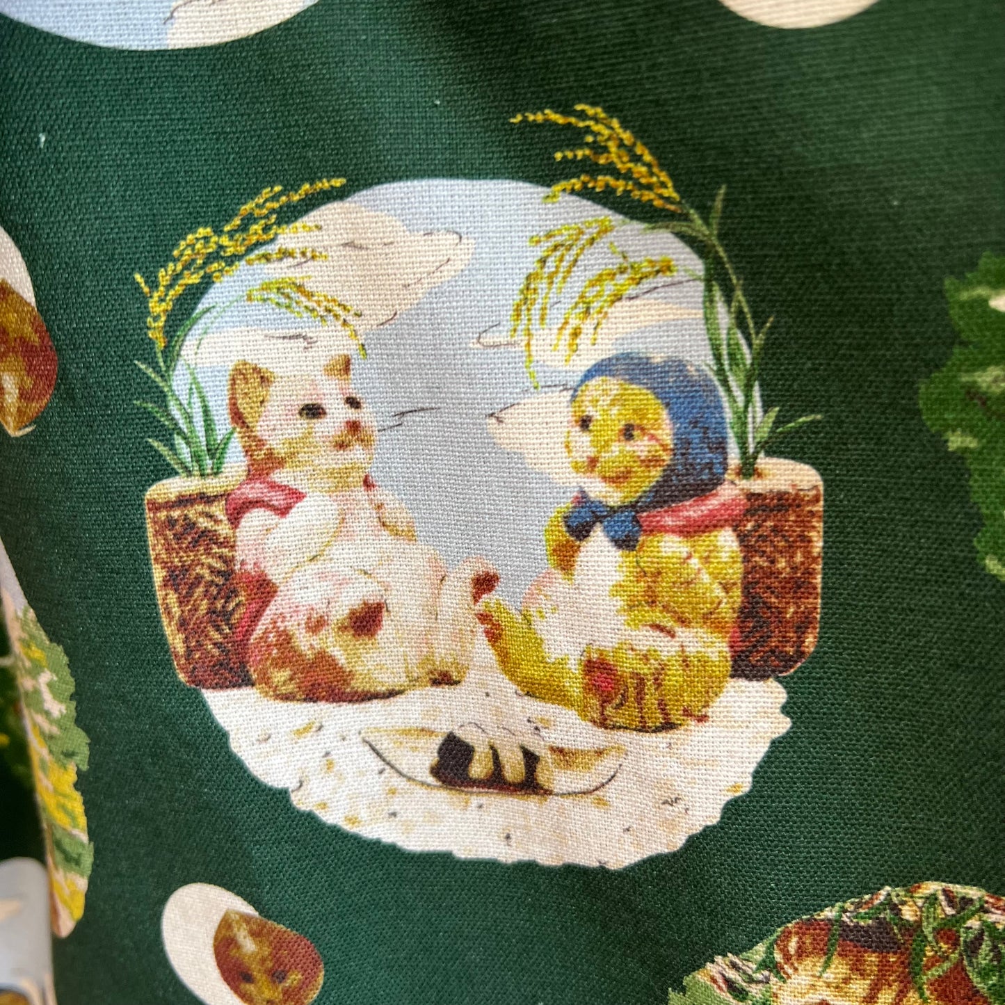 Picnic cats midi skirt