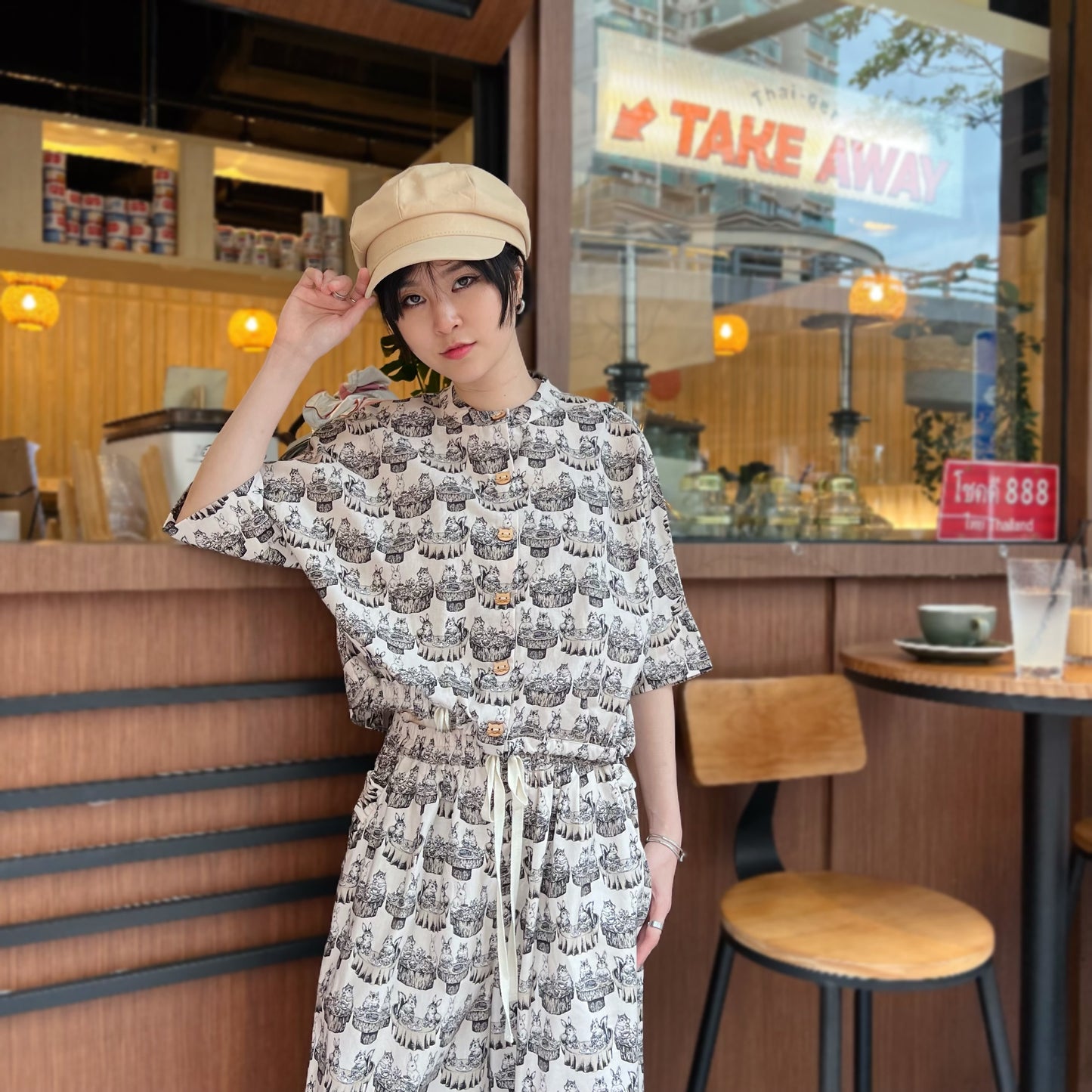 Animal tea party top