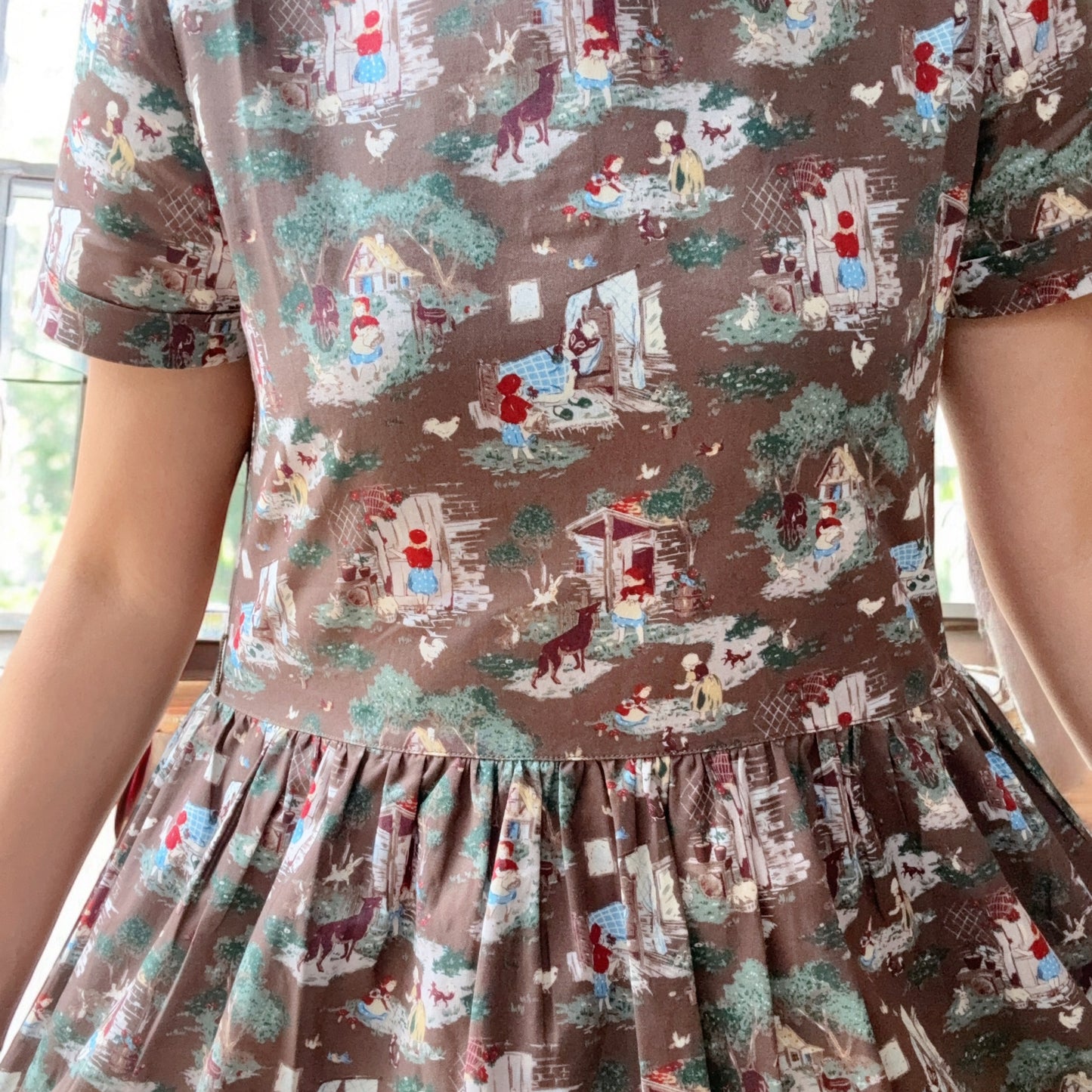 Little red riding hood pattern one piece