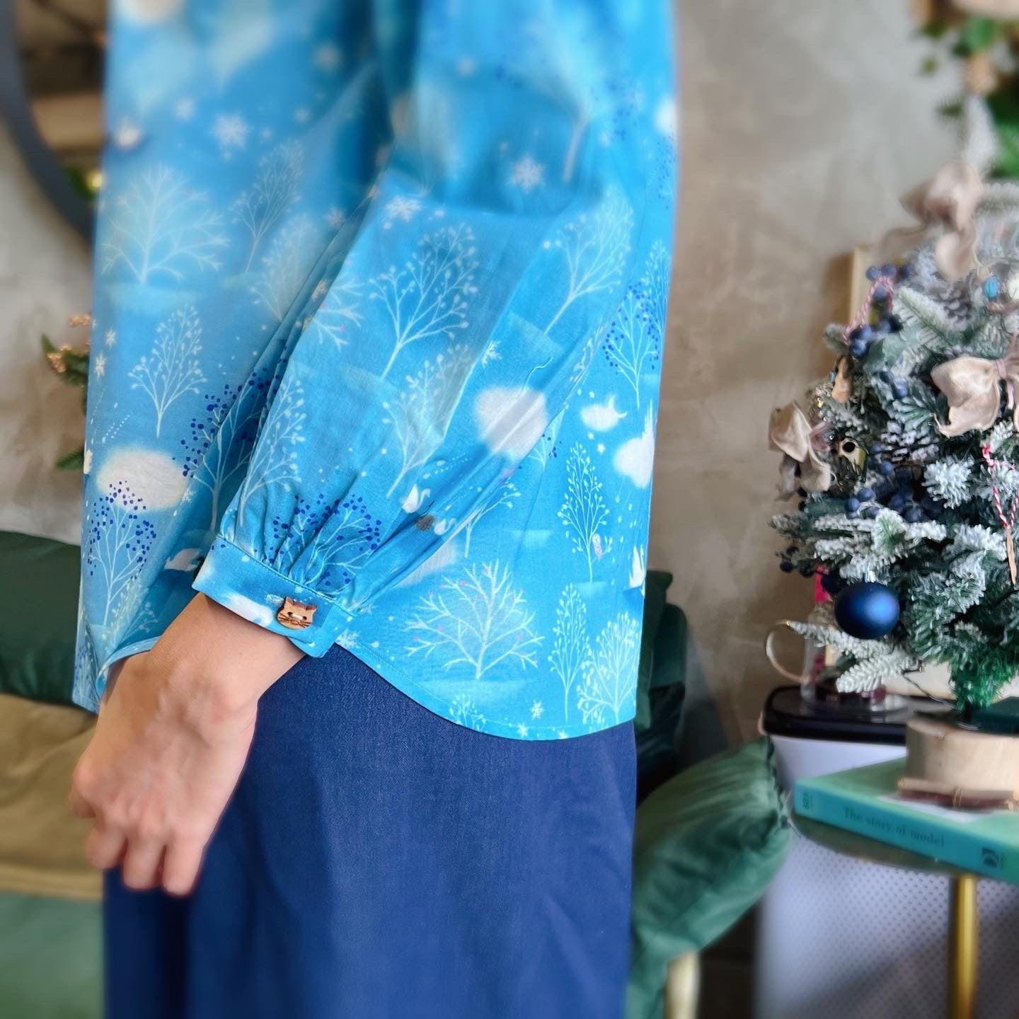 Dreamy Blue Swan Lake Shirt