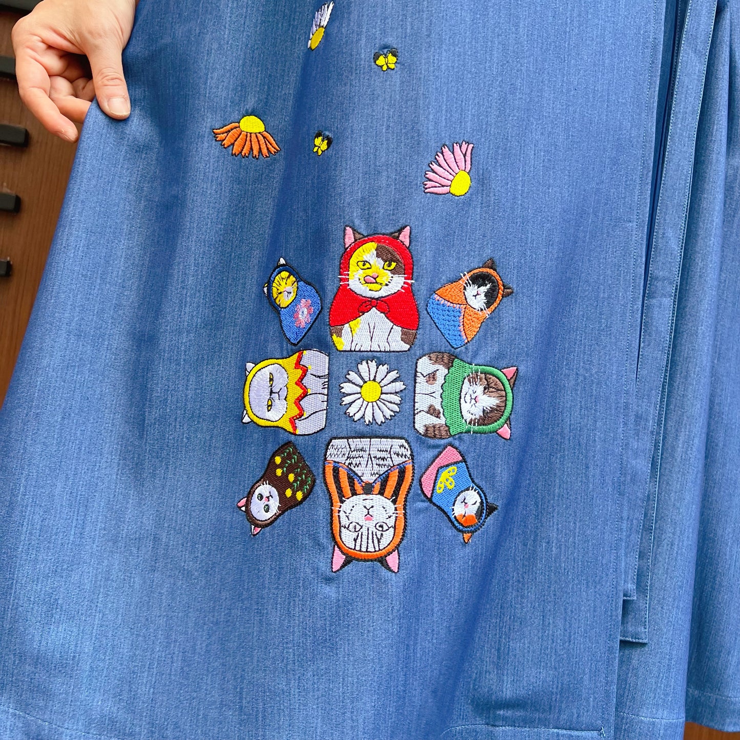 Russian cat dolls denim one piece