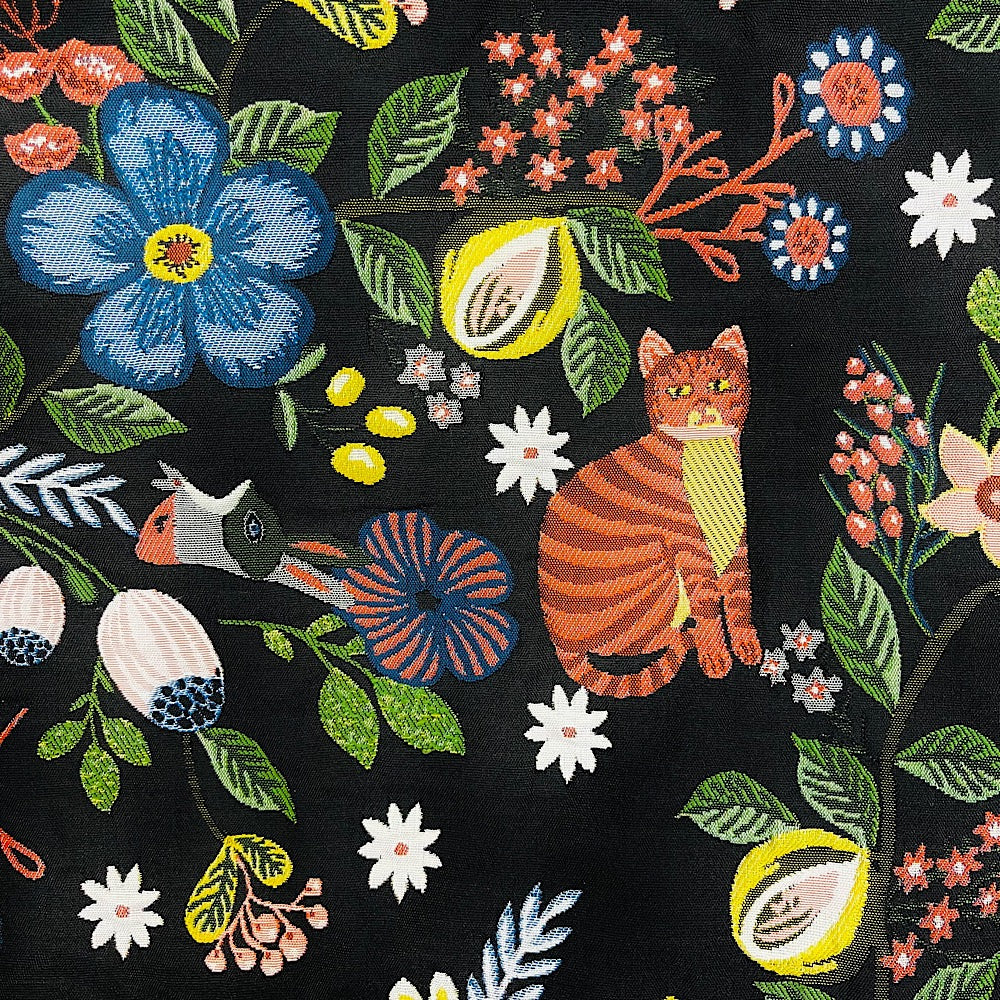 Cat And Floral Japanese Style Bag