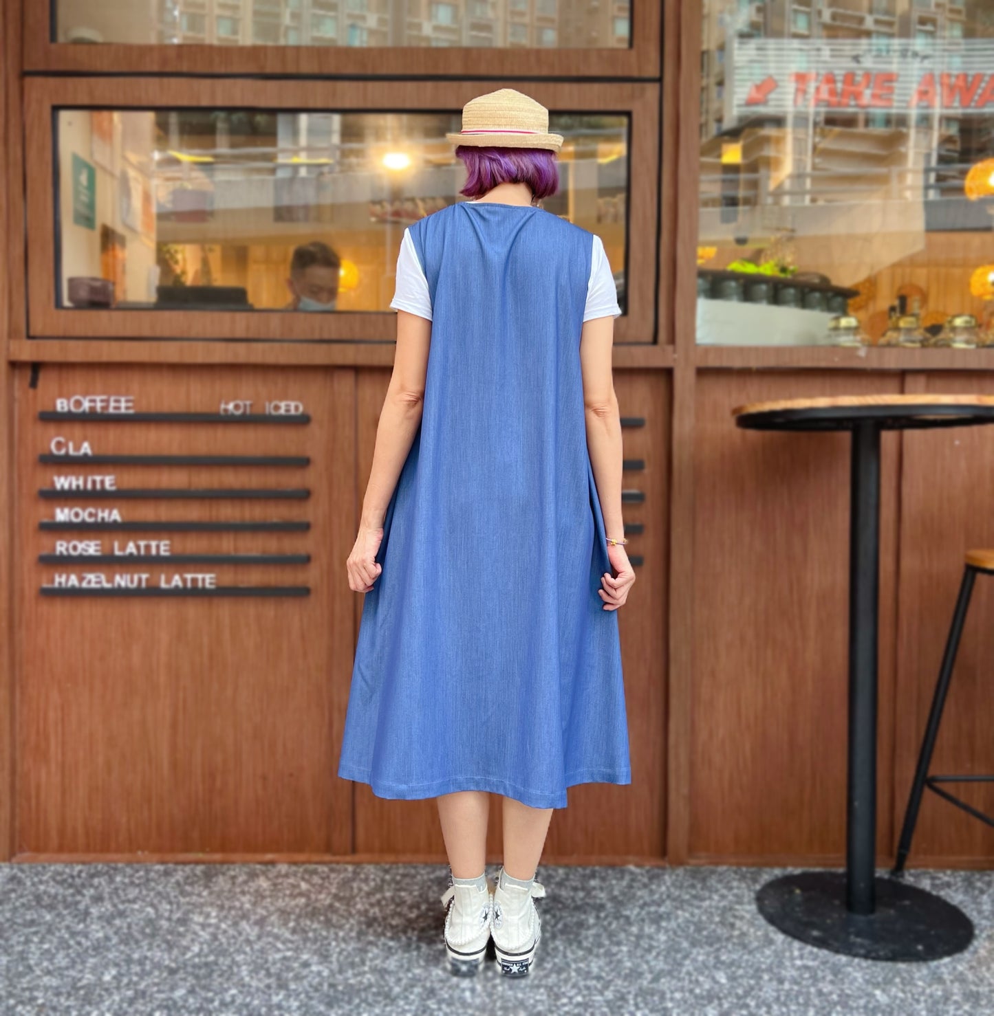 Russian cat dolls denim one piece