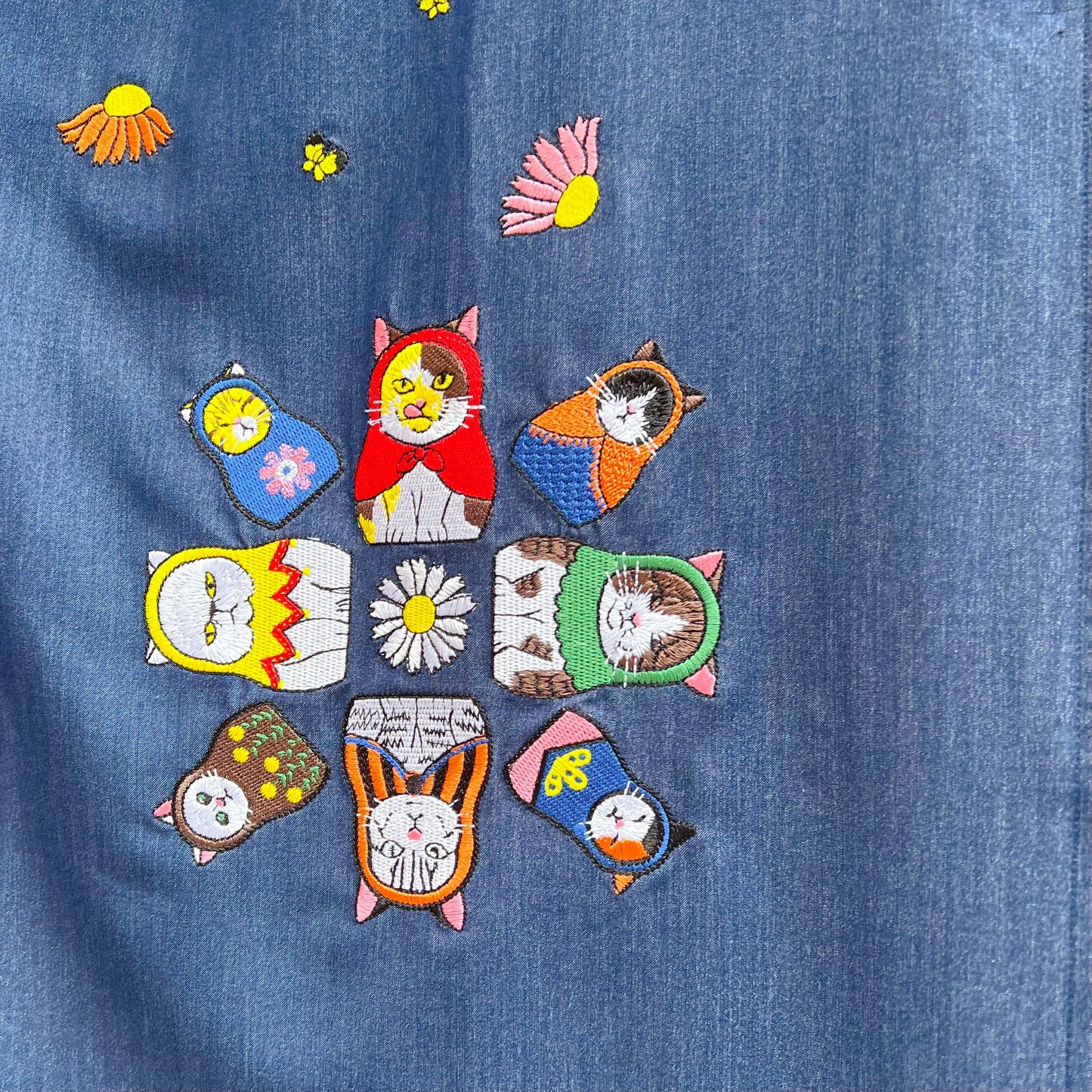 Russian cat dolls denim one piece