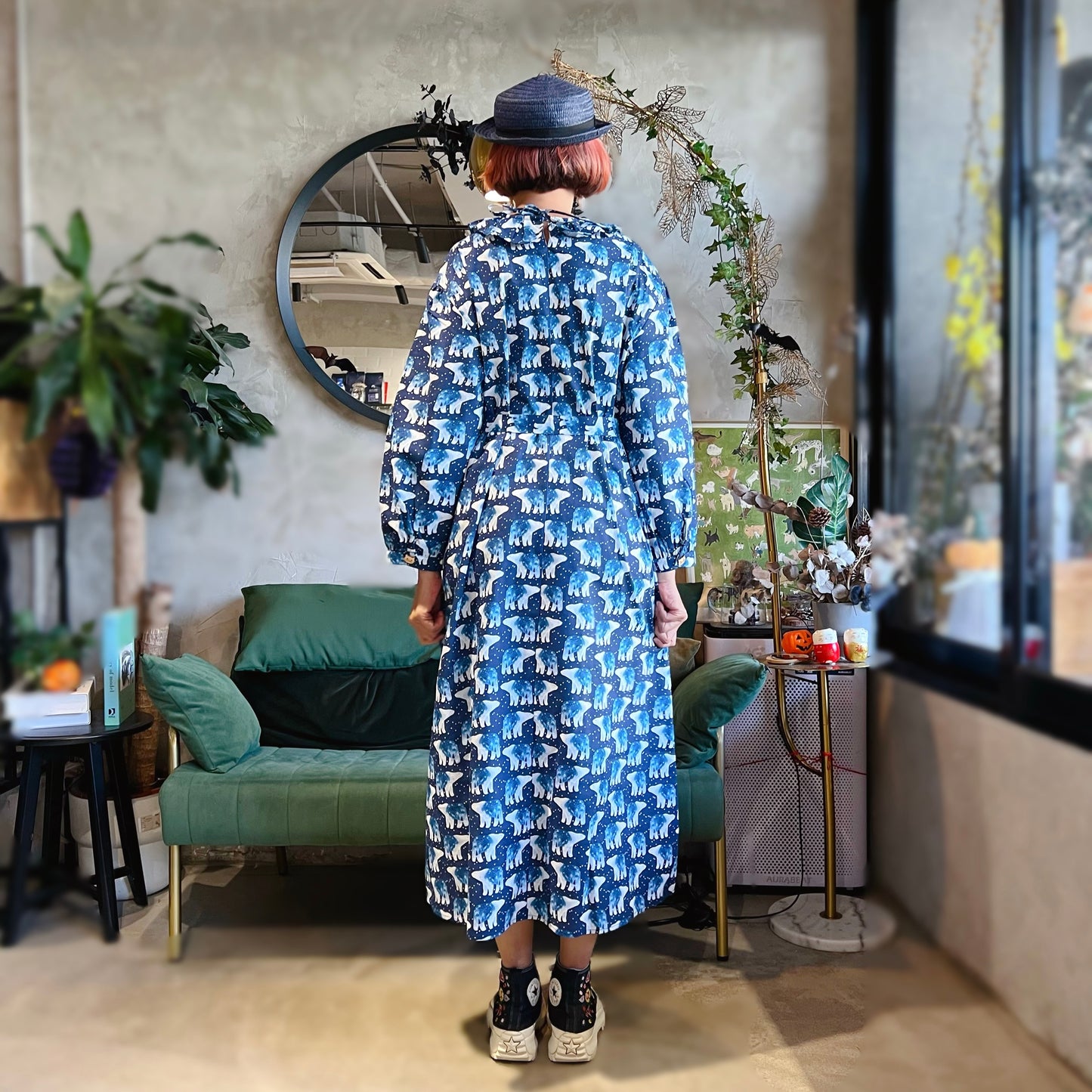Polar bear pattern dress