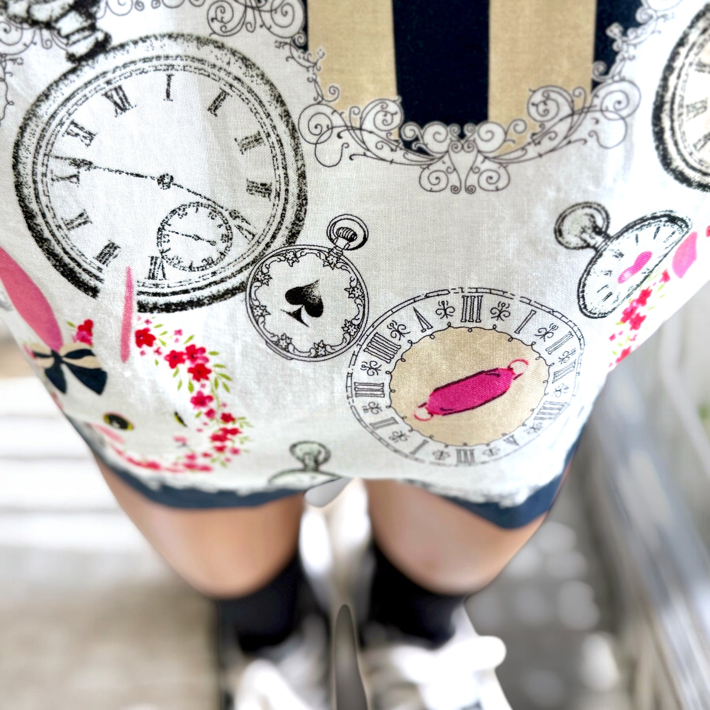 Stripe and rabbit , clock one piece