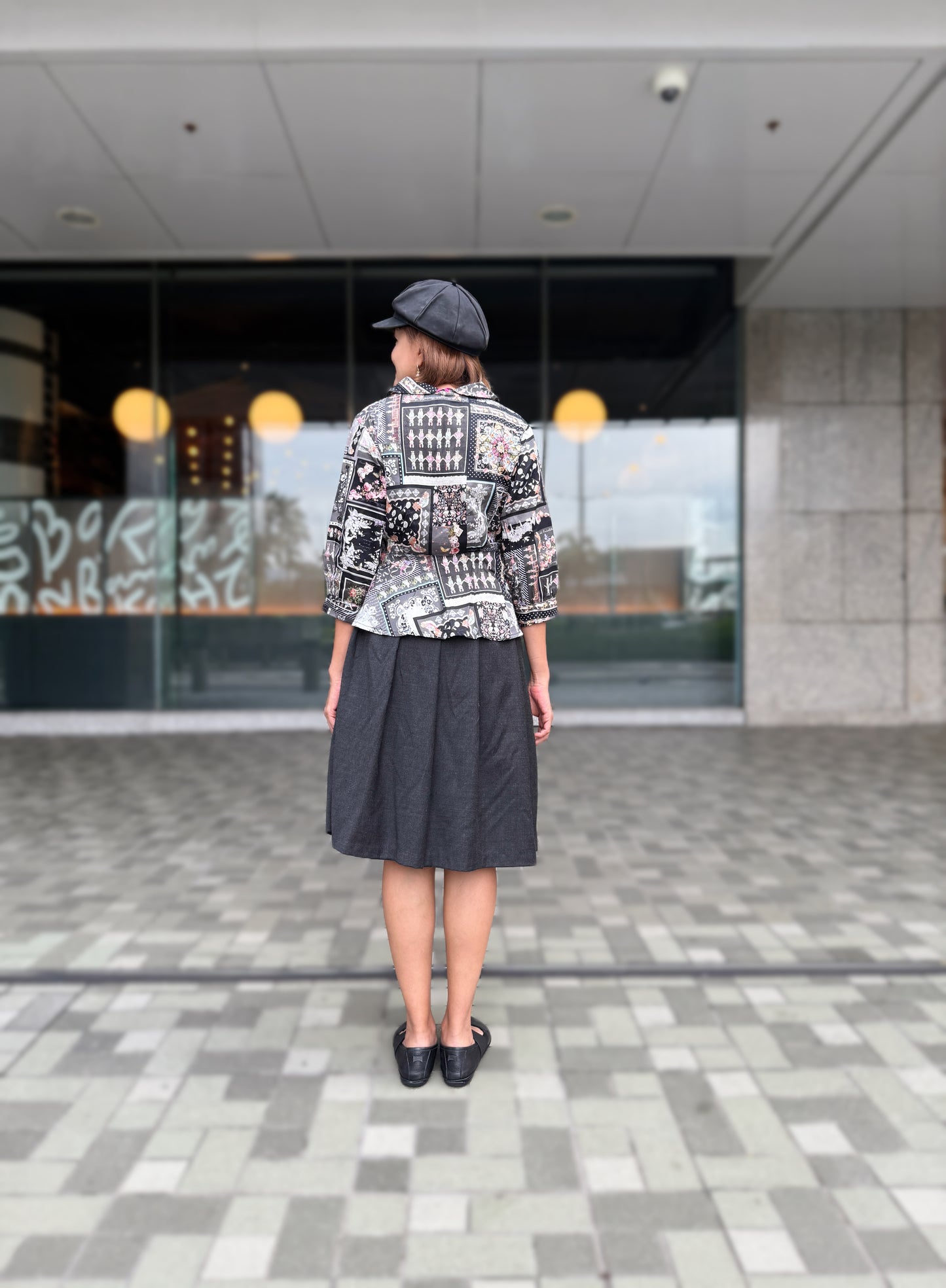 Gothic animal pattern shirt
