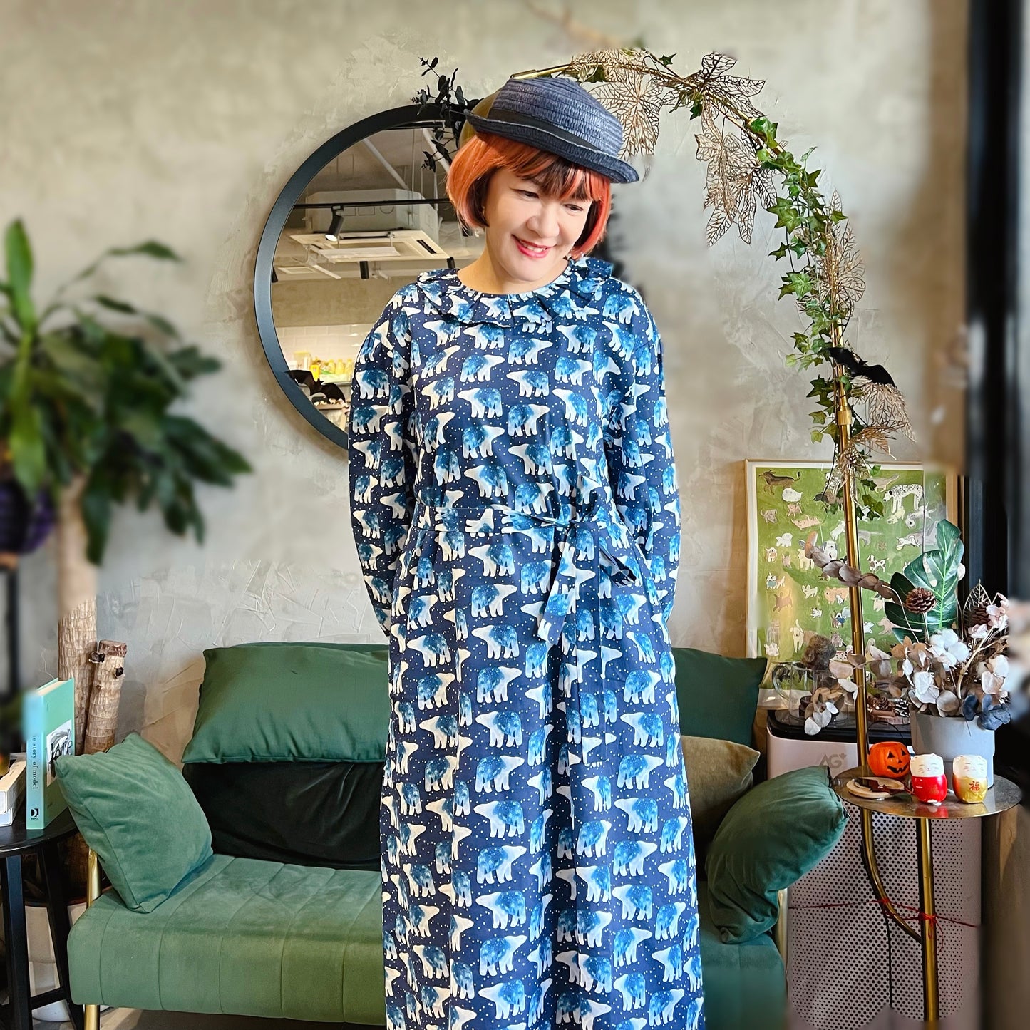 Polar bear pattern dress