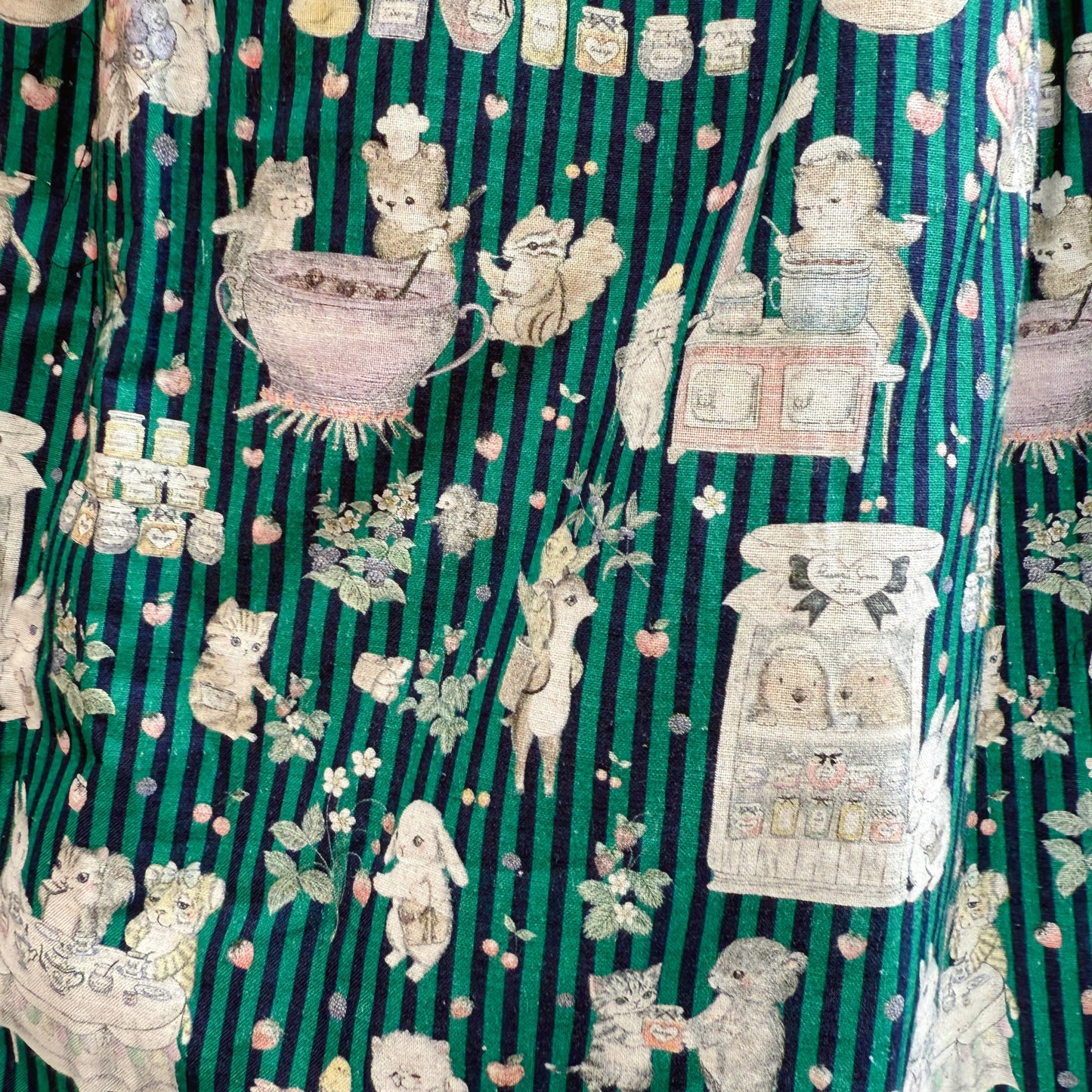 Animal on the forest midi skirt