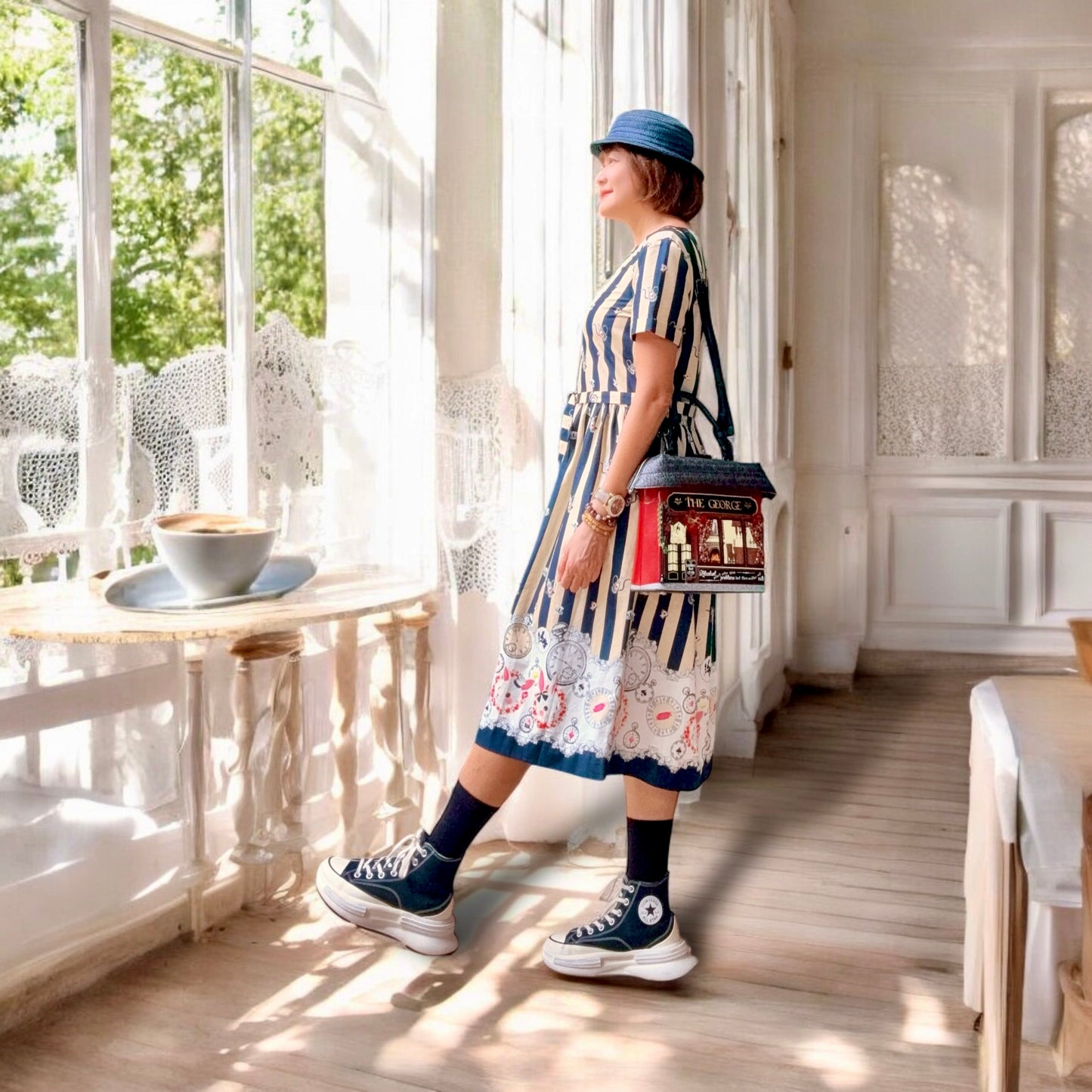 Stripe and rabbit , clock one piece