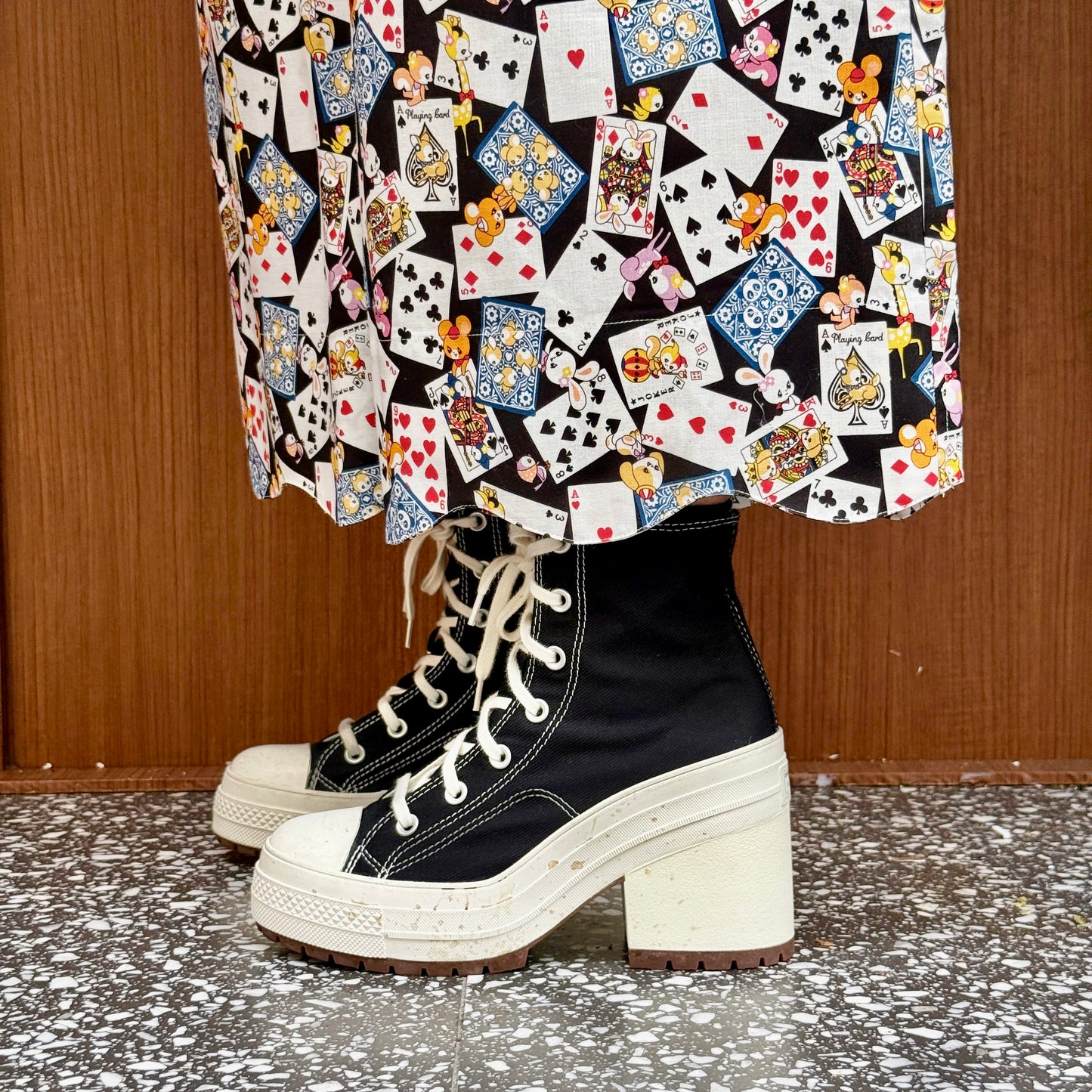 Animal and poker skirt pants