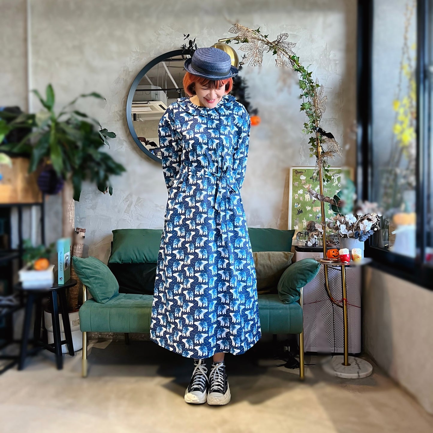 Polar bear pattern dress