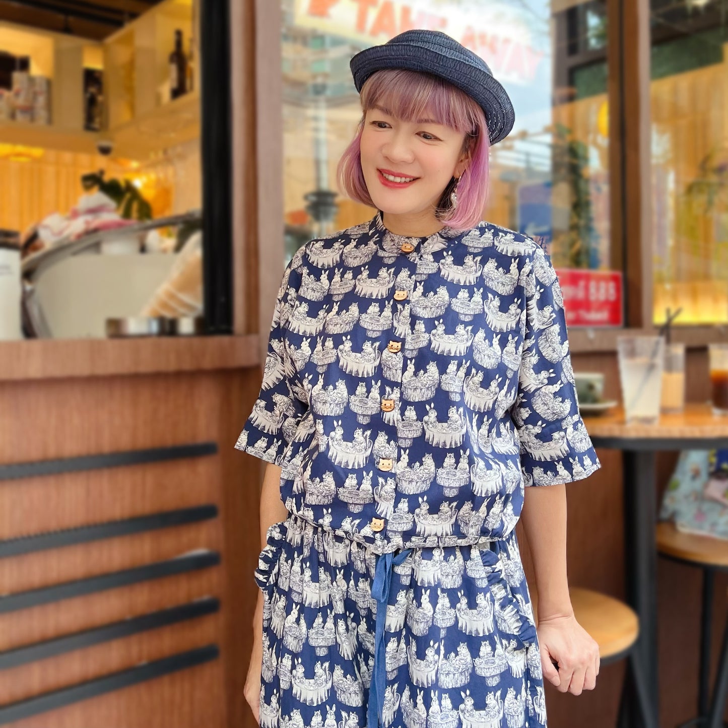 Animal tea party top
