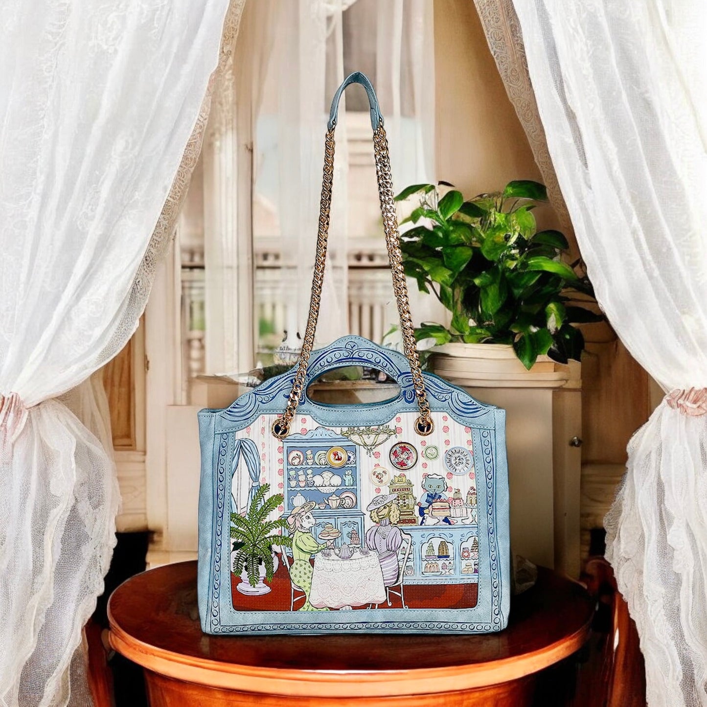 Victorian tea room sienna bag