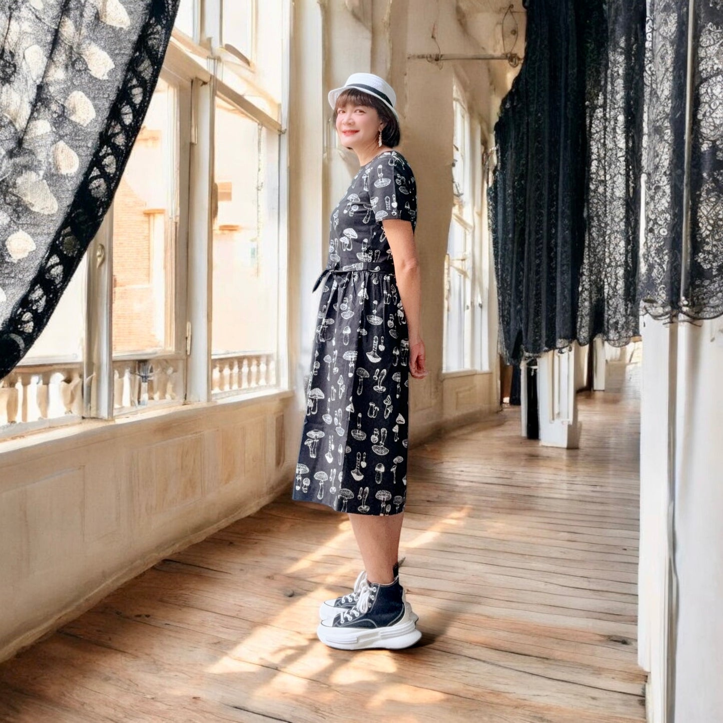 Mushroom pattern one piece