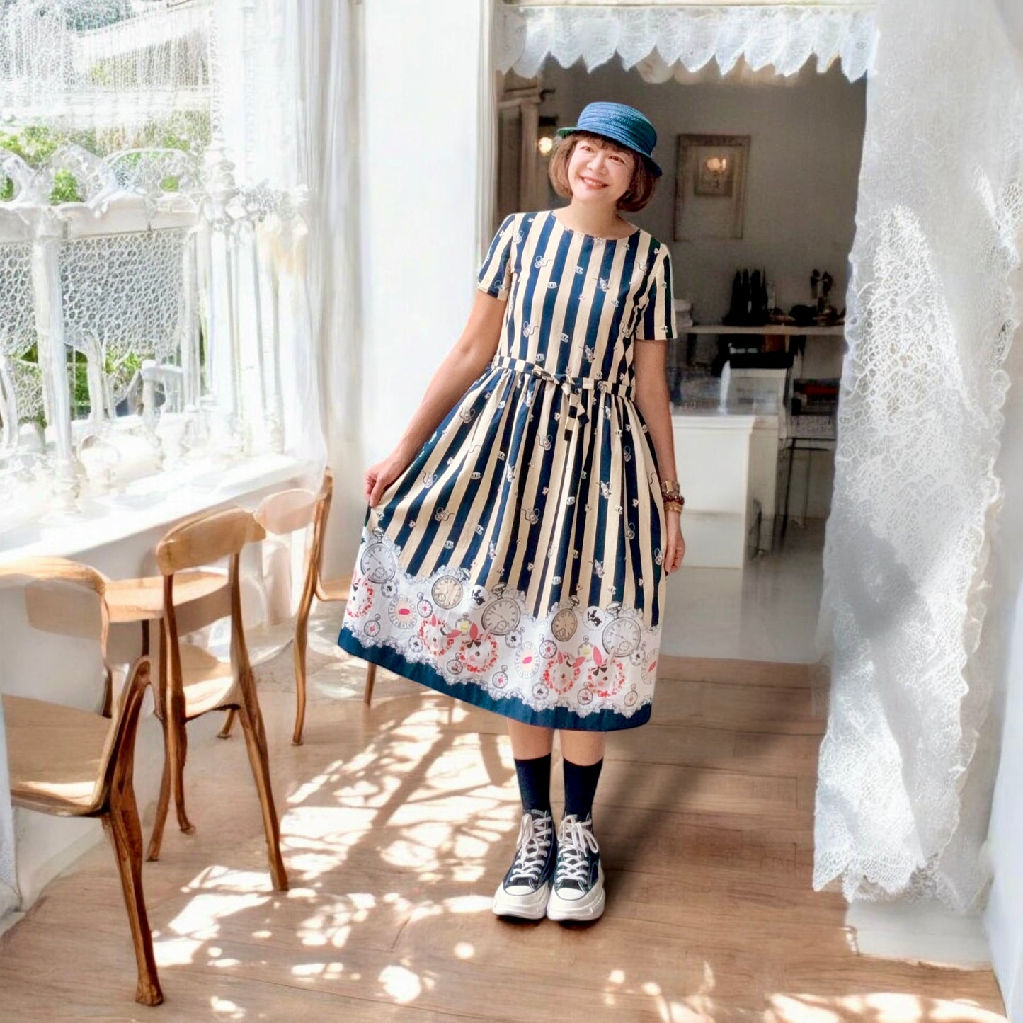 Stripe and rabbit , clock one piece