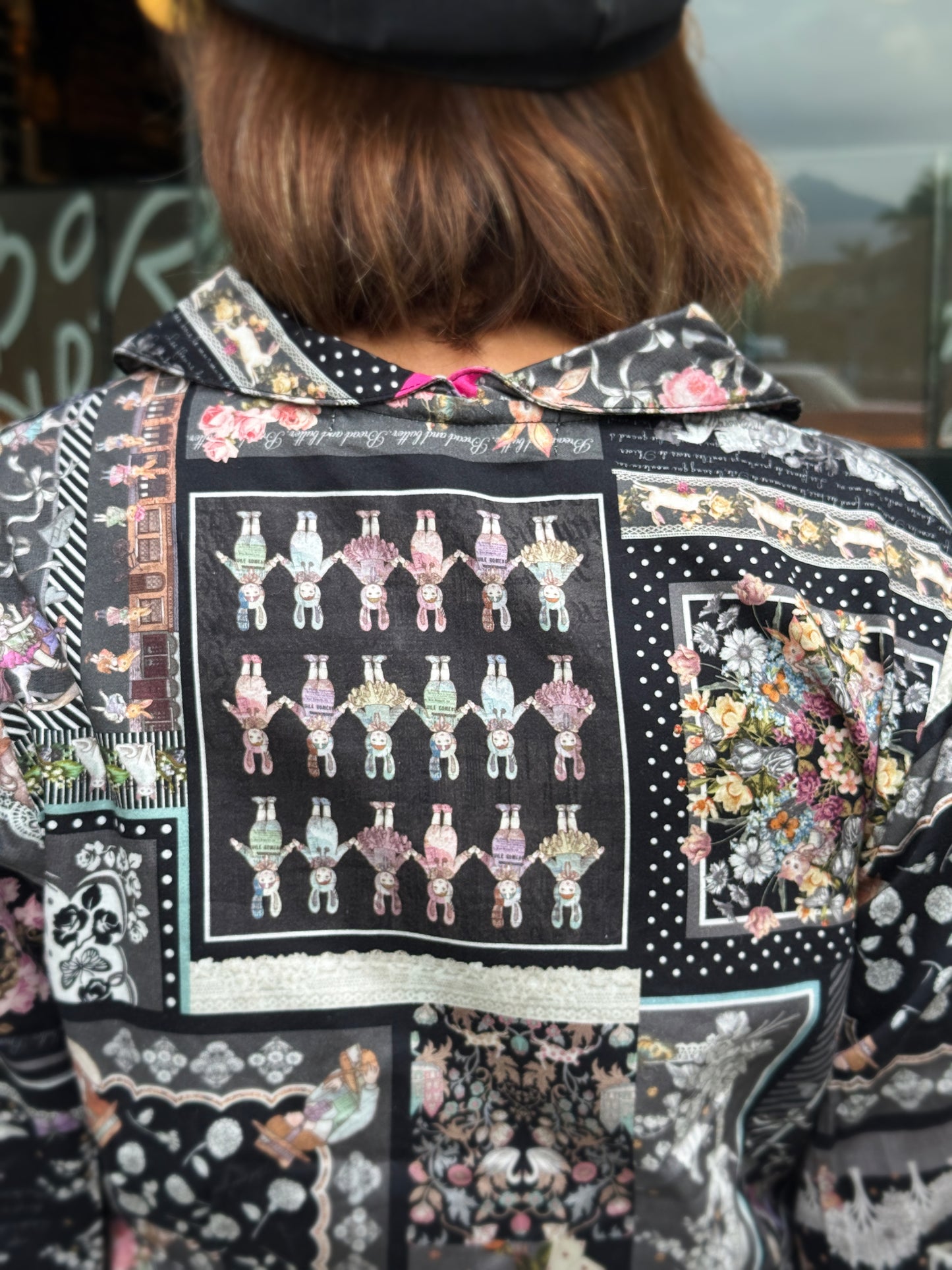 Gothic animal pattern shirt