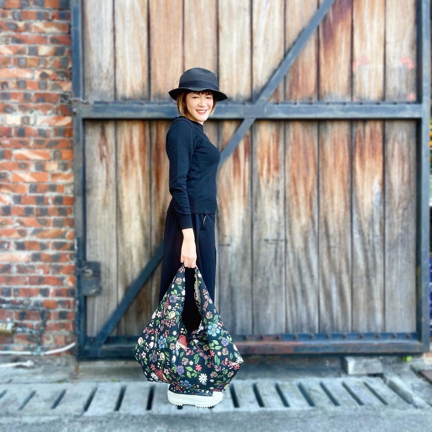 Cat And Floral Japanese Style Bag