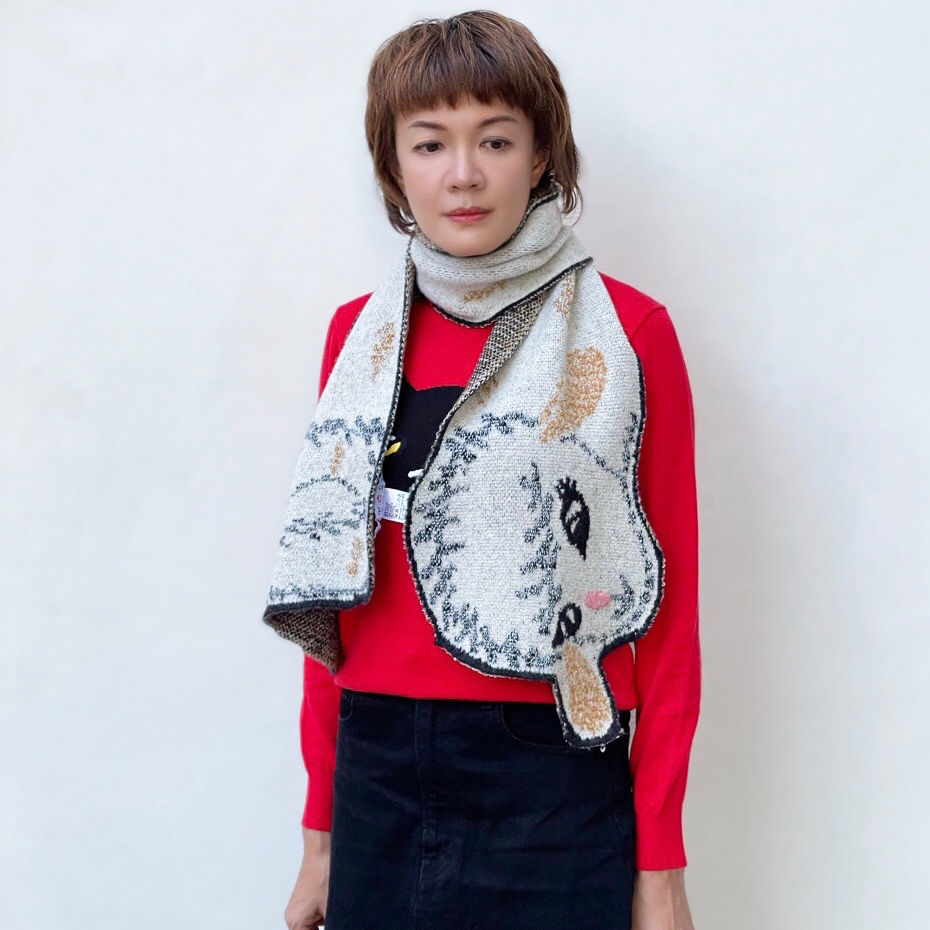 Dotty Lamb Scarf
