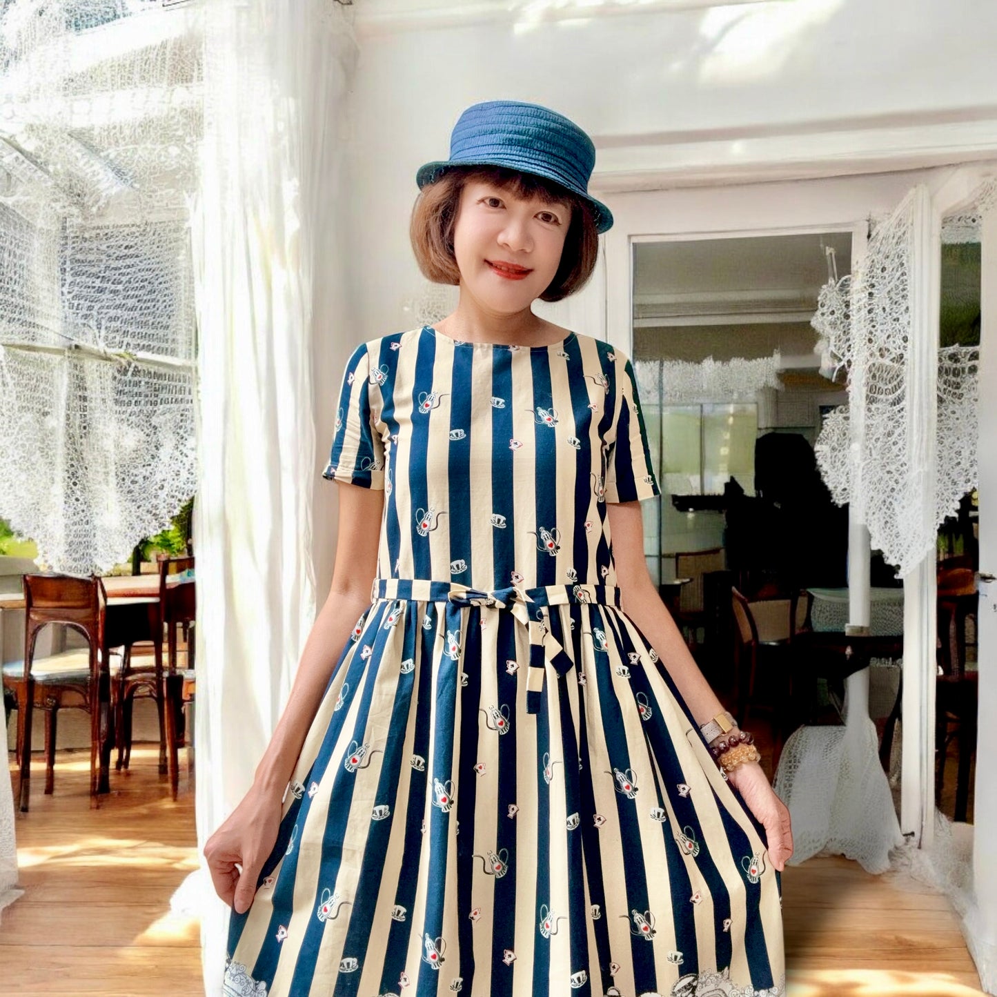 Stripe and rabbit , clock one piece
