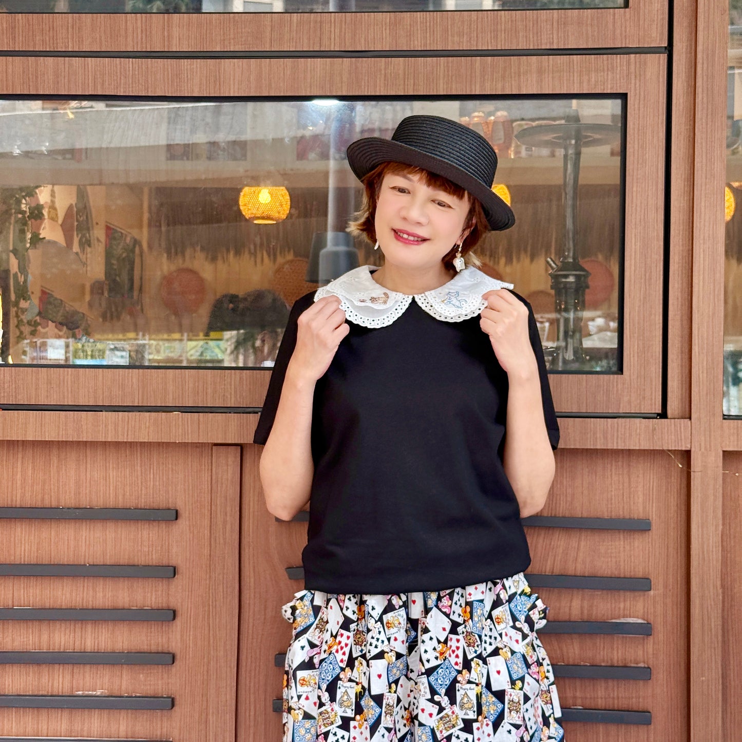 Animal and poker skirt pants