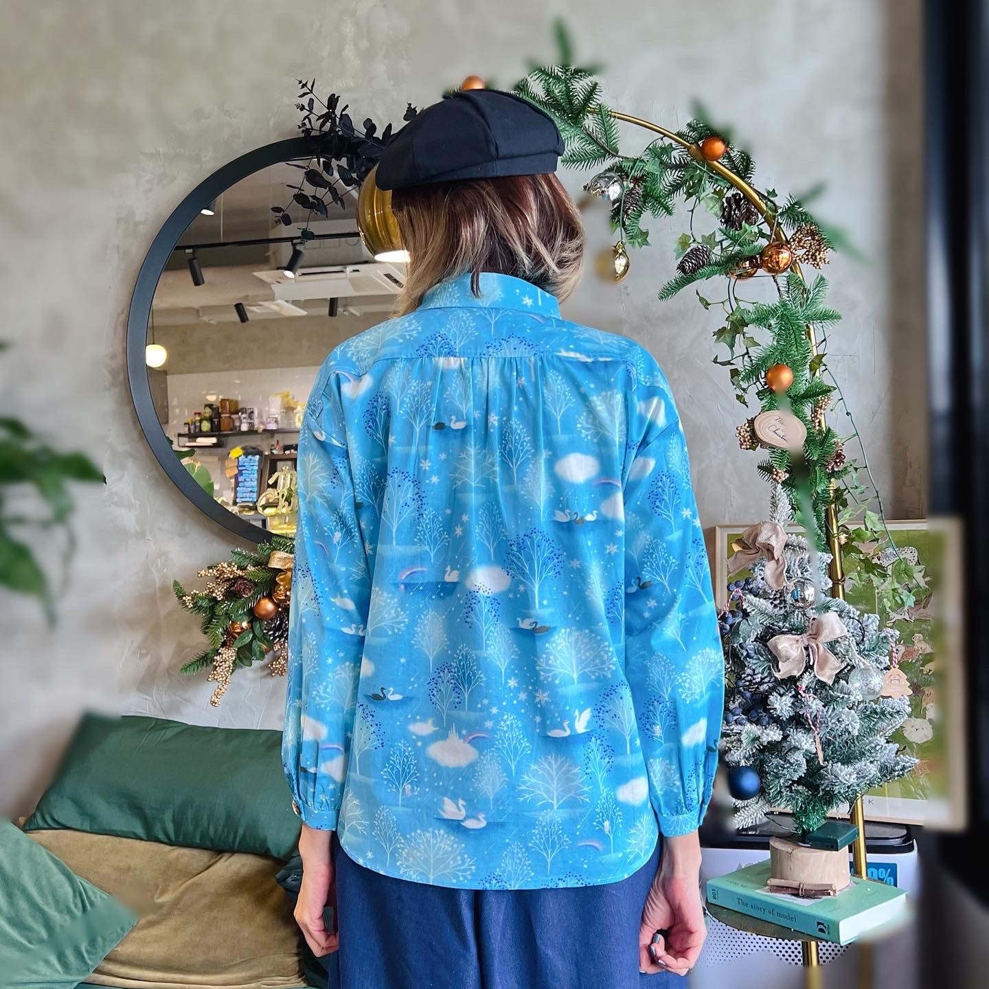 Dreamy Blue Swan Lake Shirt