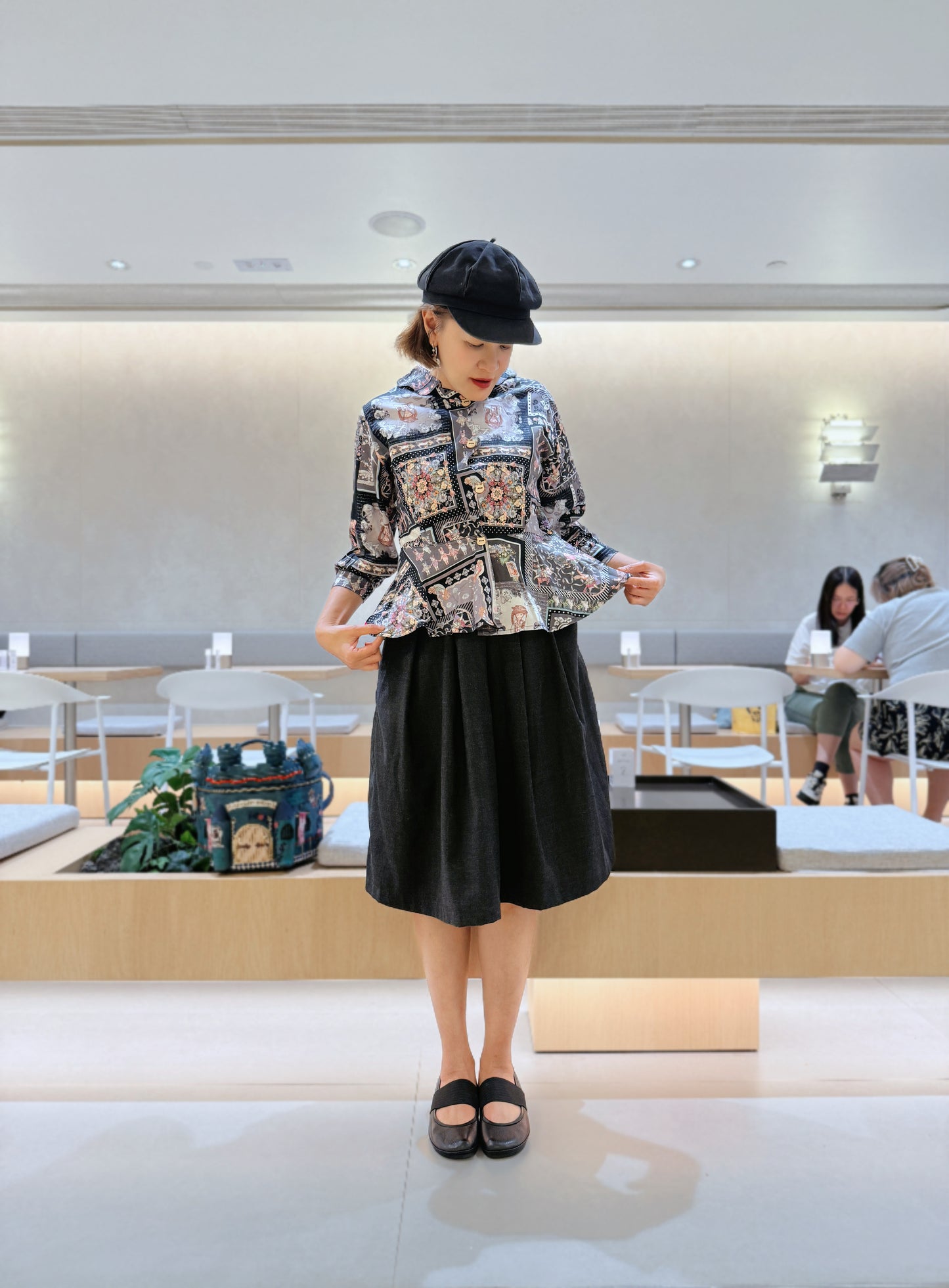 Gothic animal pattern shirt