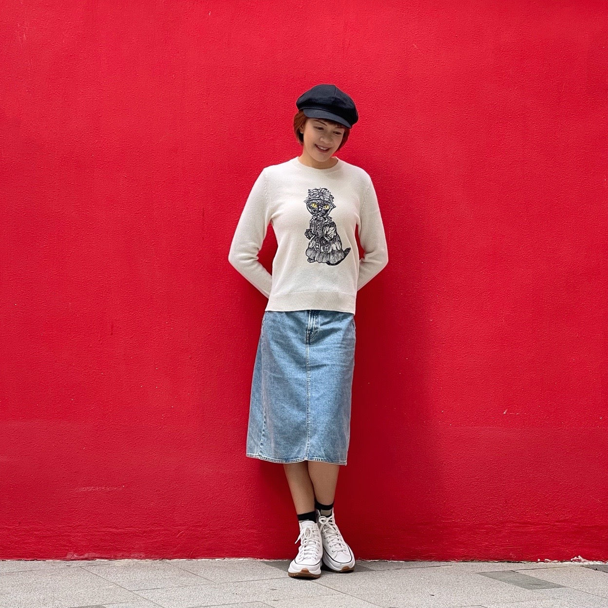 Noble Cat Merino Wool Pullover