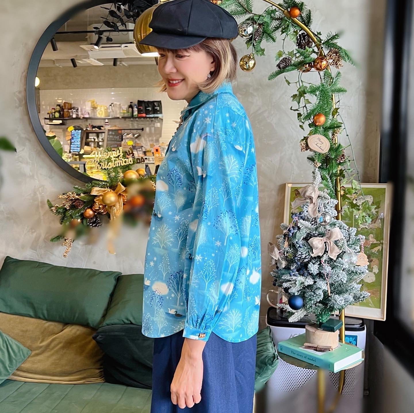 Dreamy Blue Swan Lake Shirt