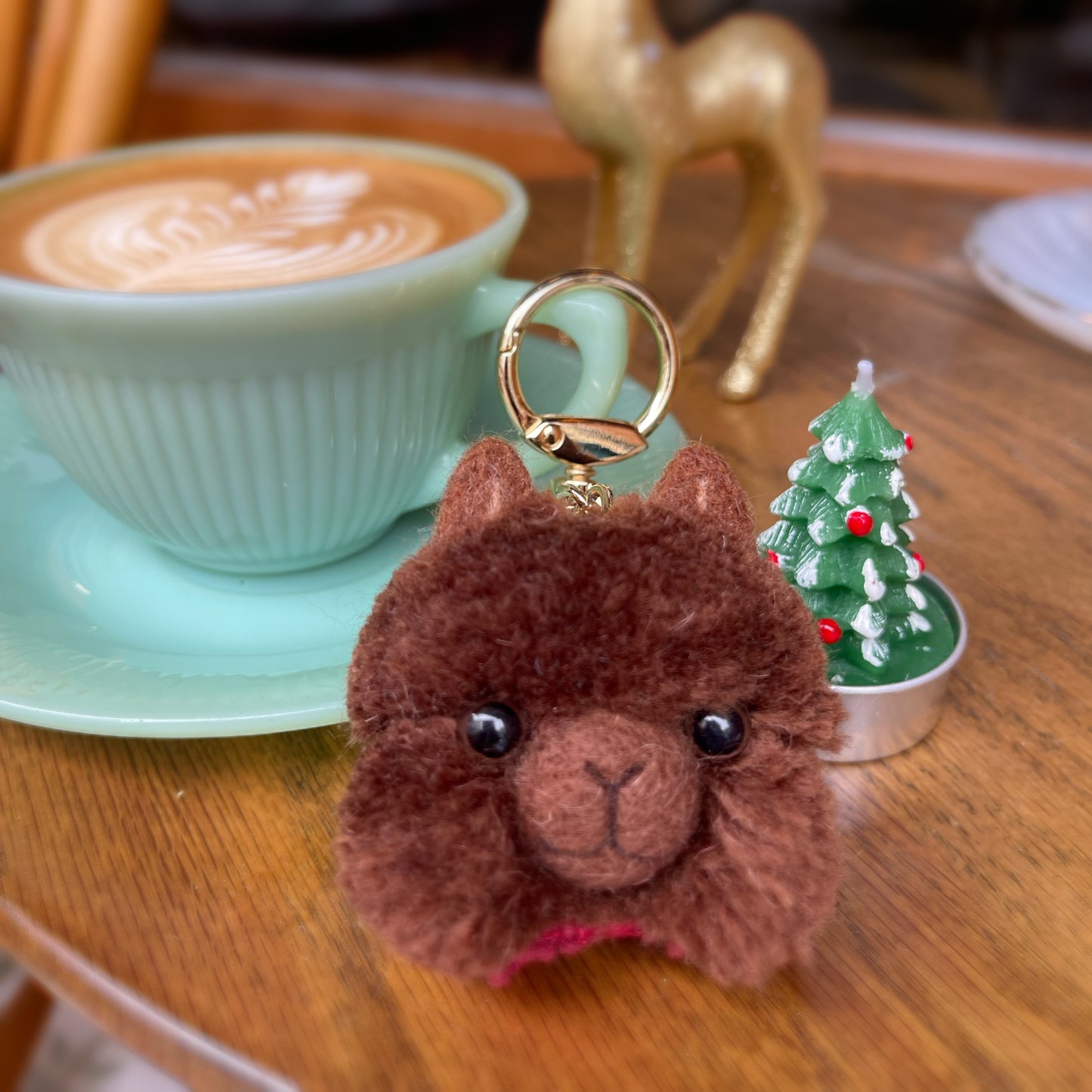 Alpaca head handmade accessory