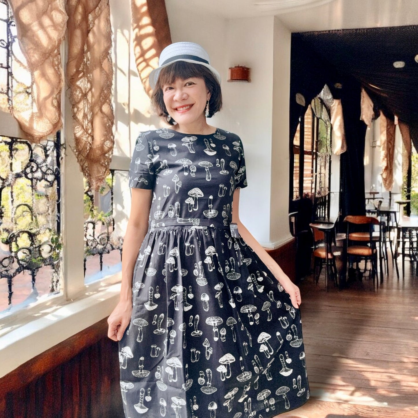 Mushroom pattern one piece