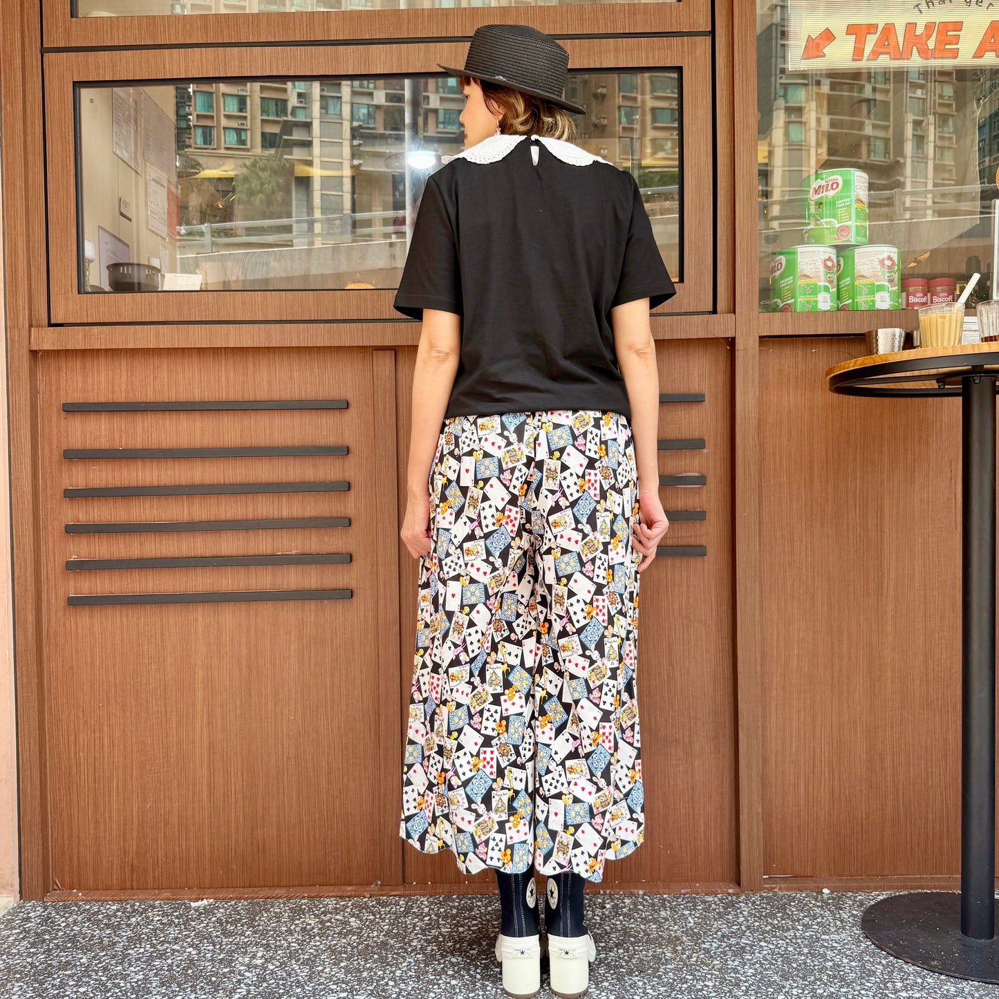 Animal and poker skirt pants