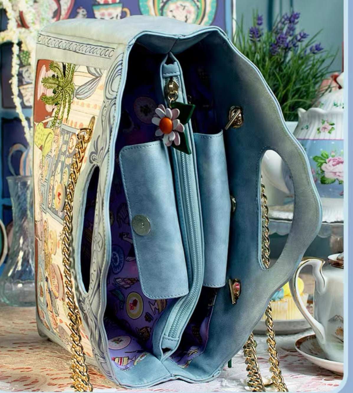 Victorian tea room sienna bag