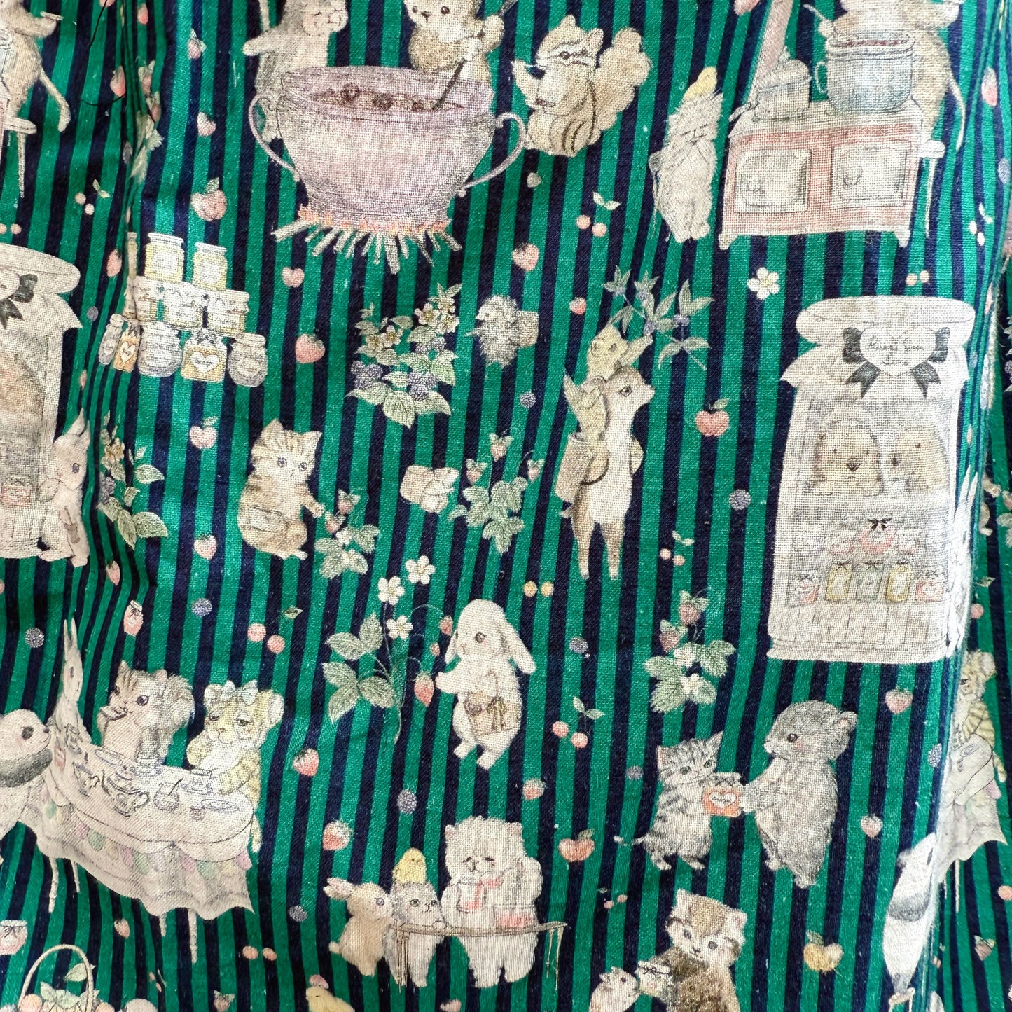 Animal on the forest midi skirt