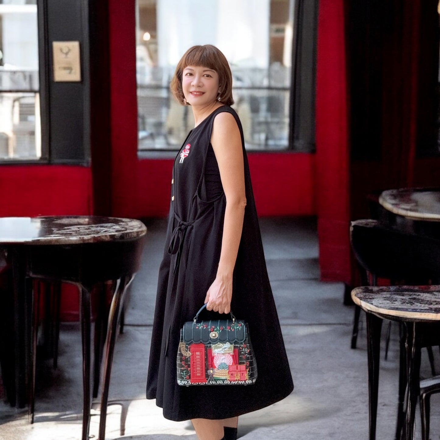 Cat night club mini Grace bag