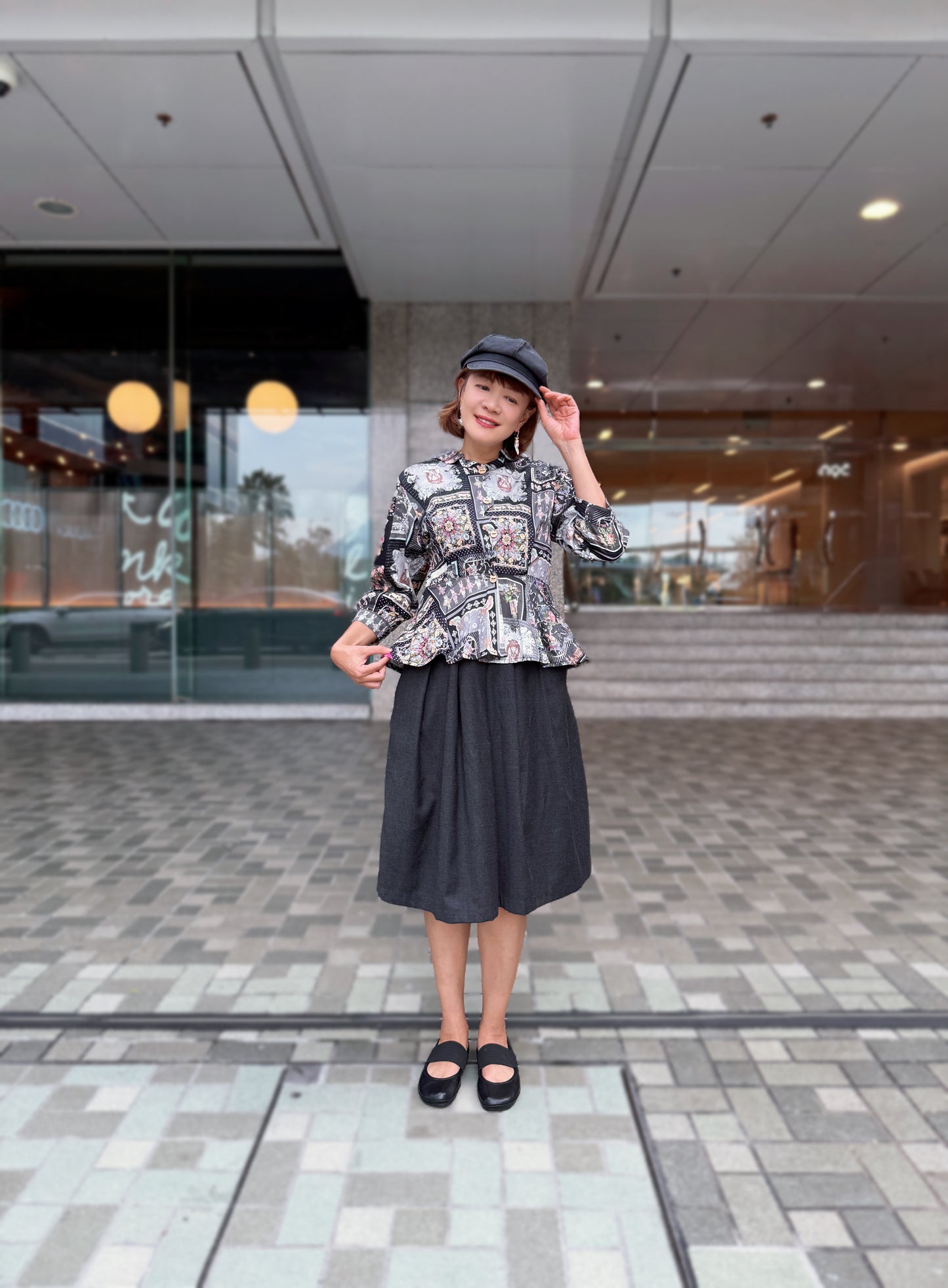 Gothic animal pattern shirt
