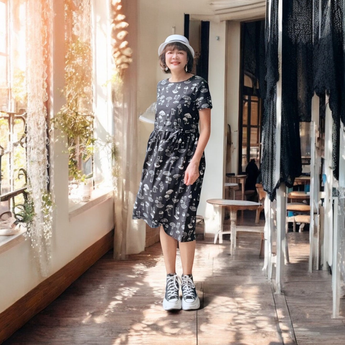 Mushroom pattern one piece