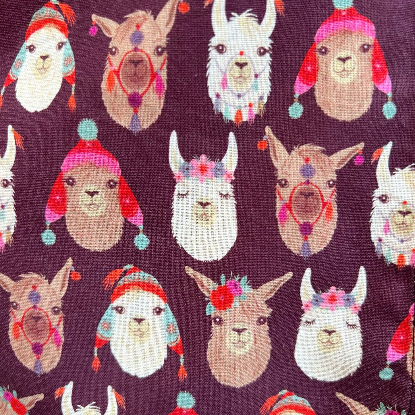 Lovely Alpaca head pattern one piece