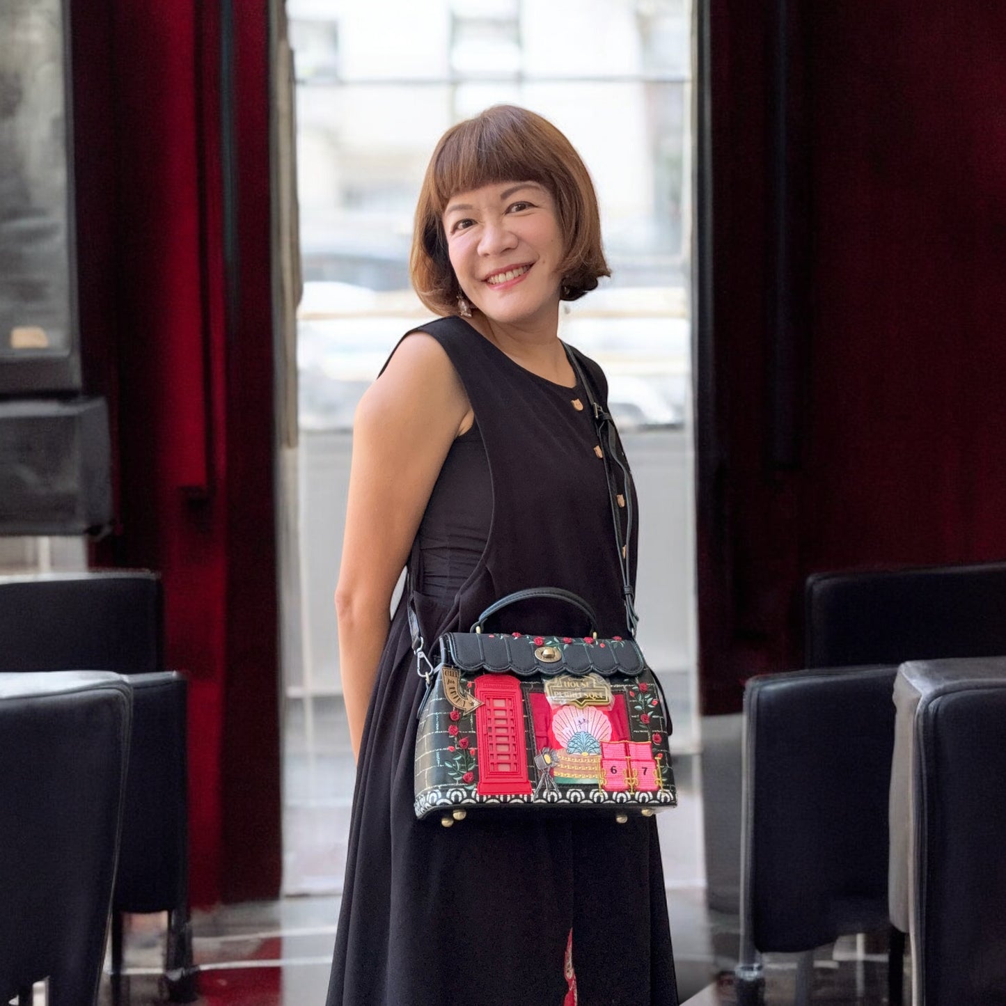 Cat night club mini Grace bag
