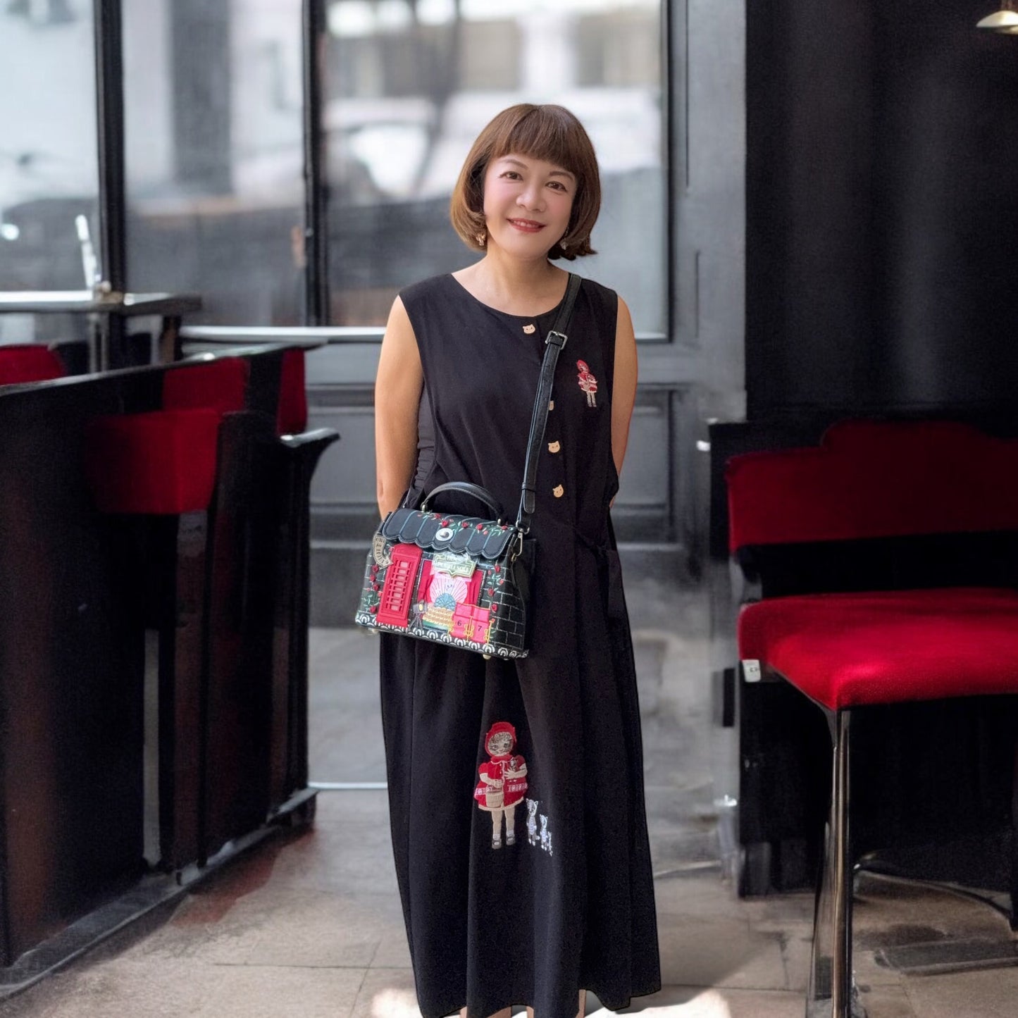 Cat night club mini Grace bag