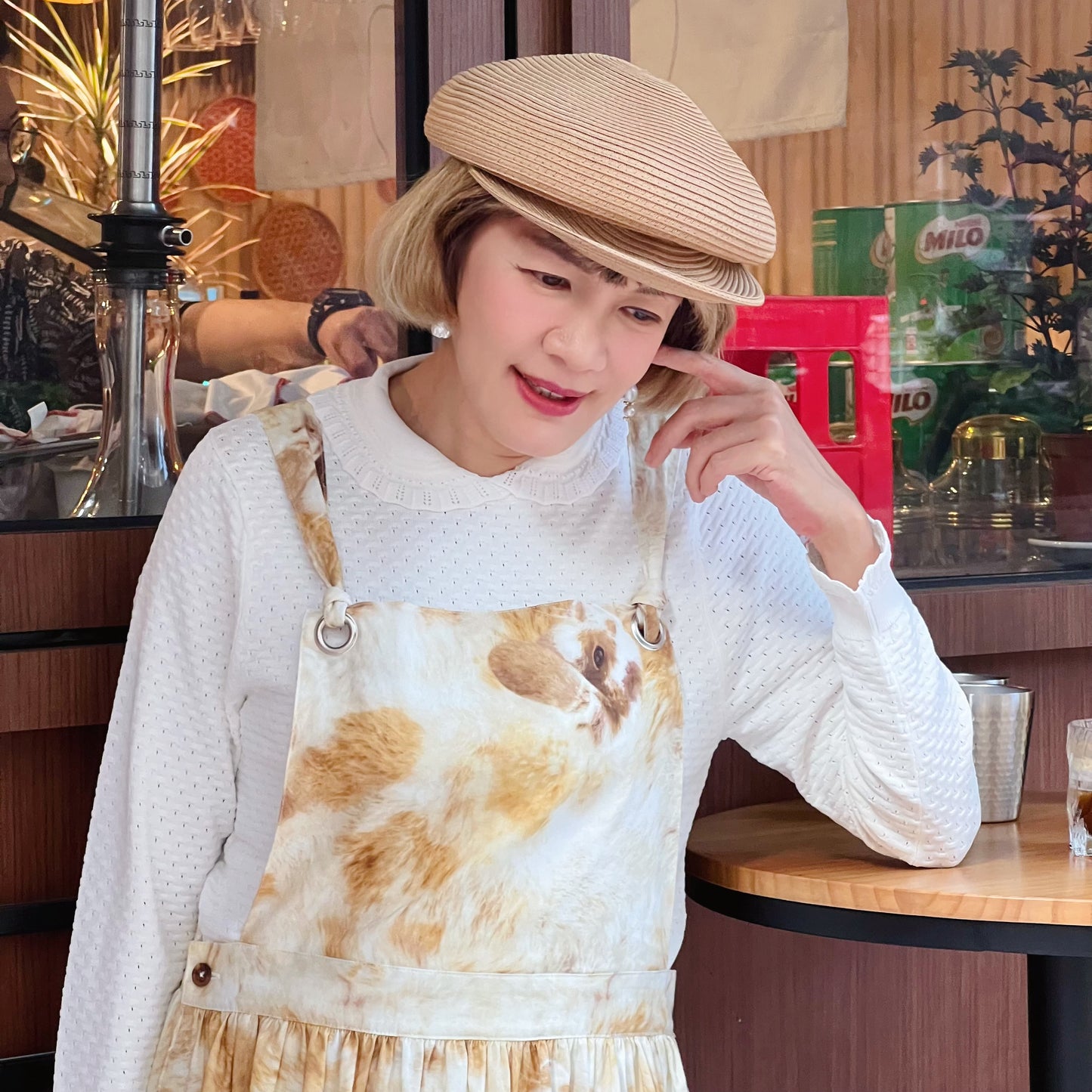 Realistic rabbit pattern one piece