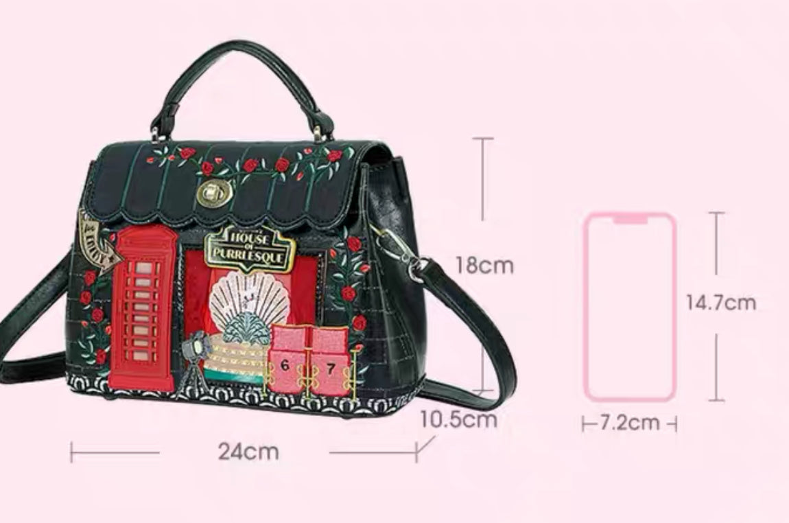 Cat night club mini Grace bag